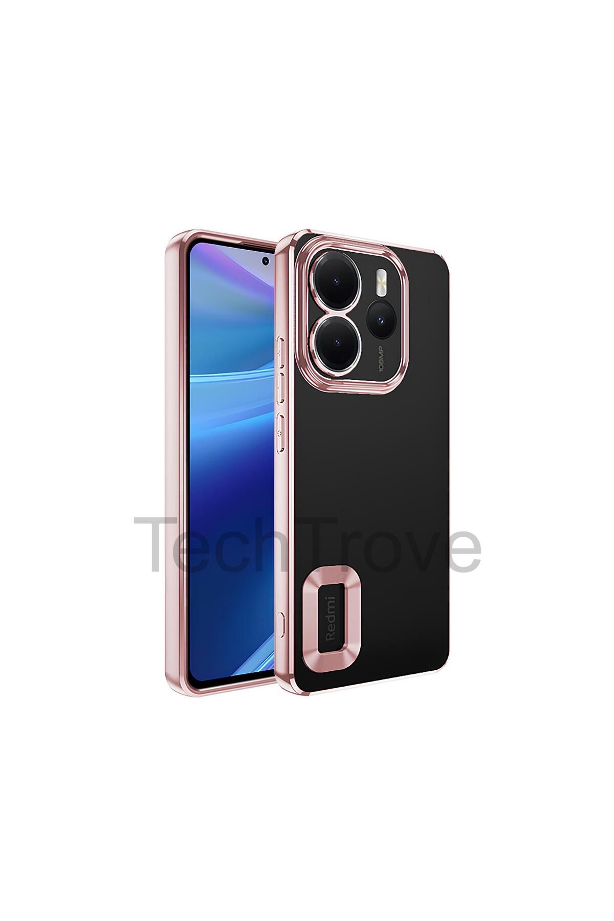 TechTrove Xiaomi Redmi Note 14 4G Kılıf Kamera Korumalı Logo Gösteren Renkli Tasarımlı Kapak