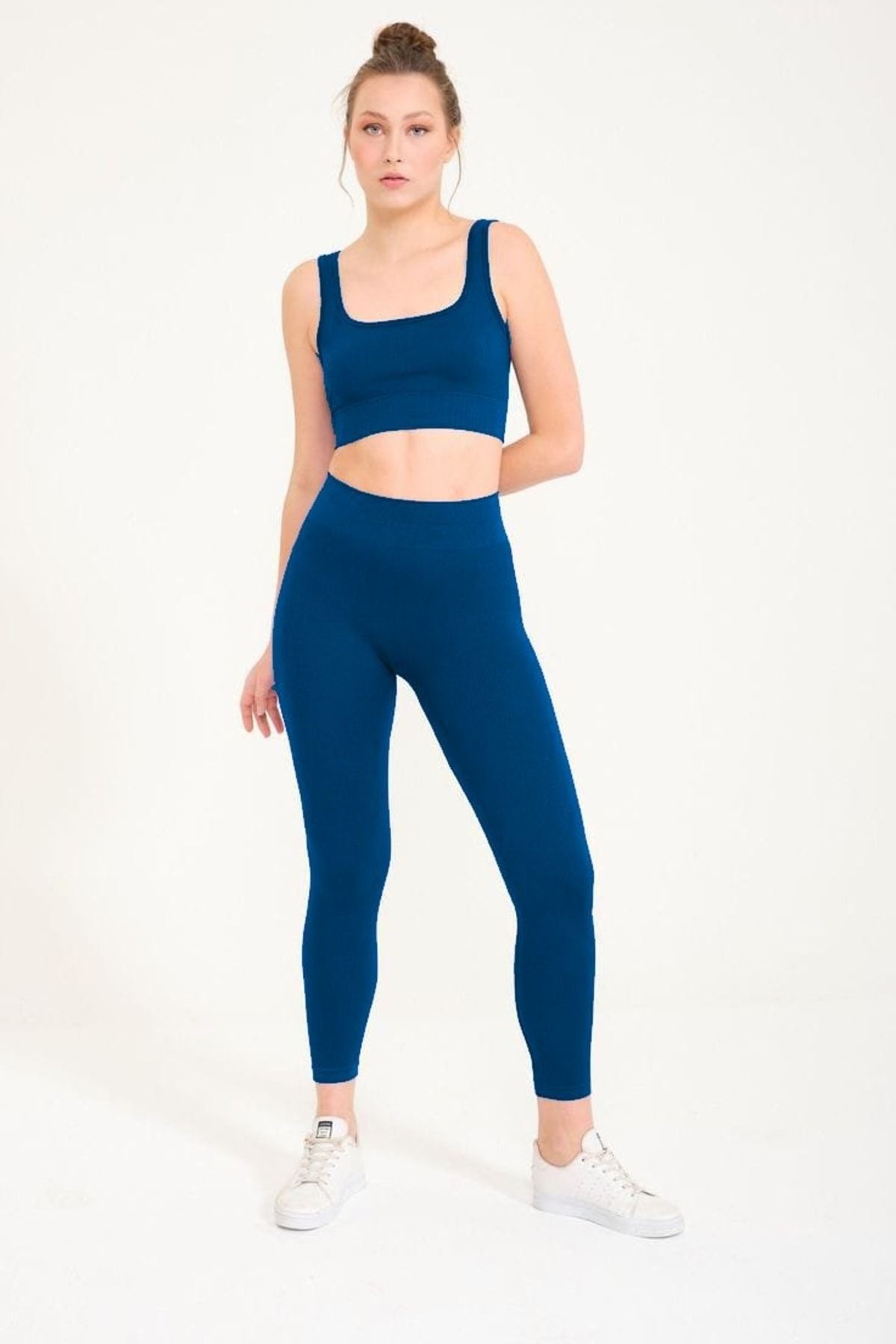 MELOOX Detaylı Fitilli Yoga Fitness Tayt Takım