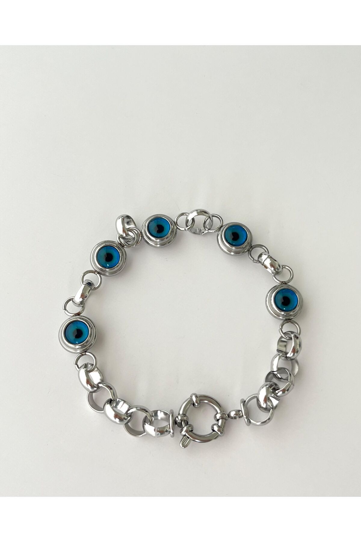 eyla collection Nazar Boncuklu Bileklik, Gümüş
