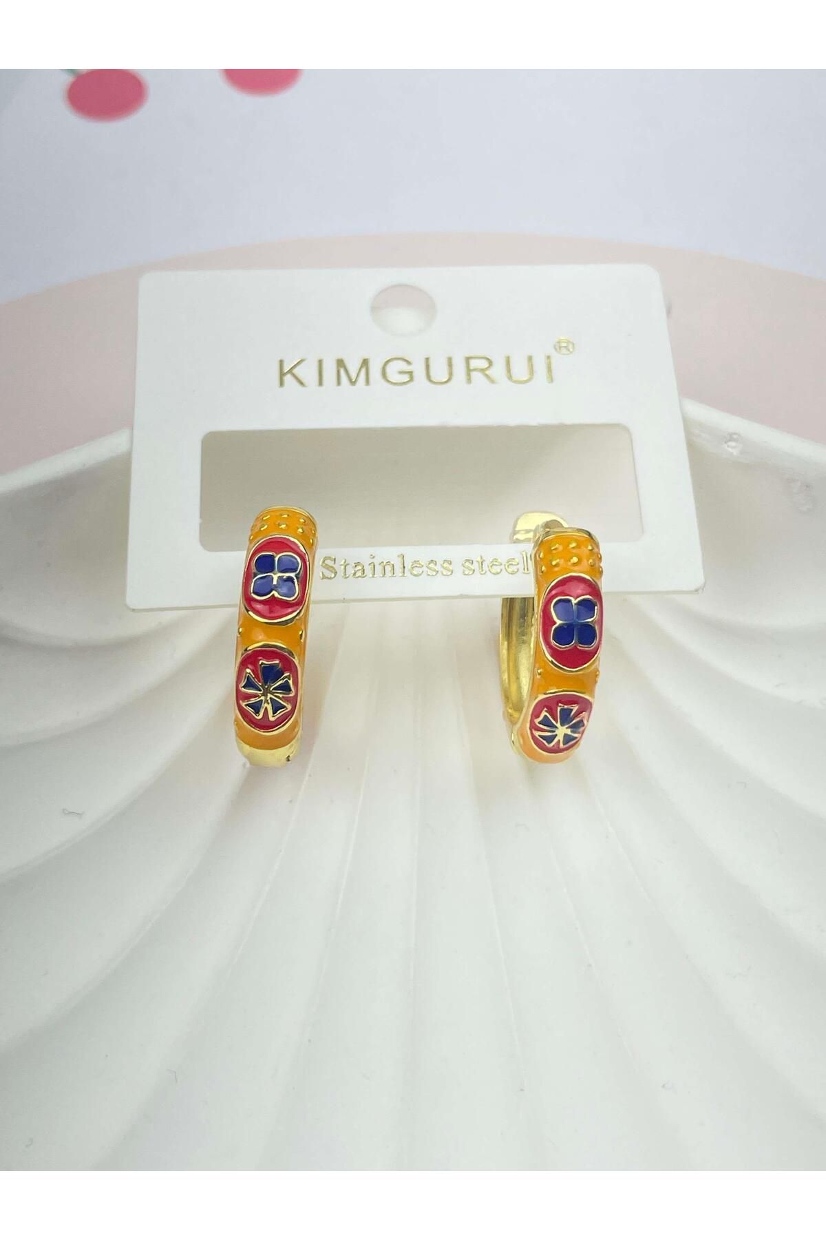 miyle Çelik Mineli Küpe // KÜPE-2442