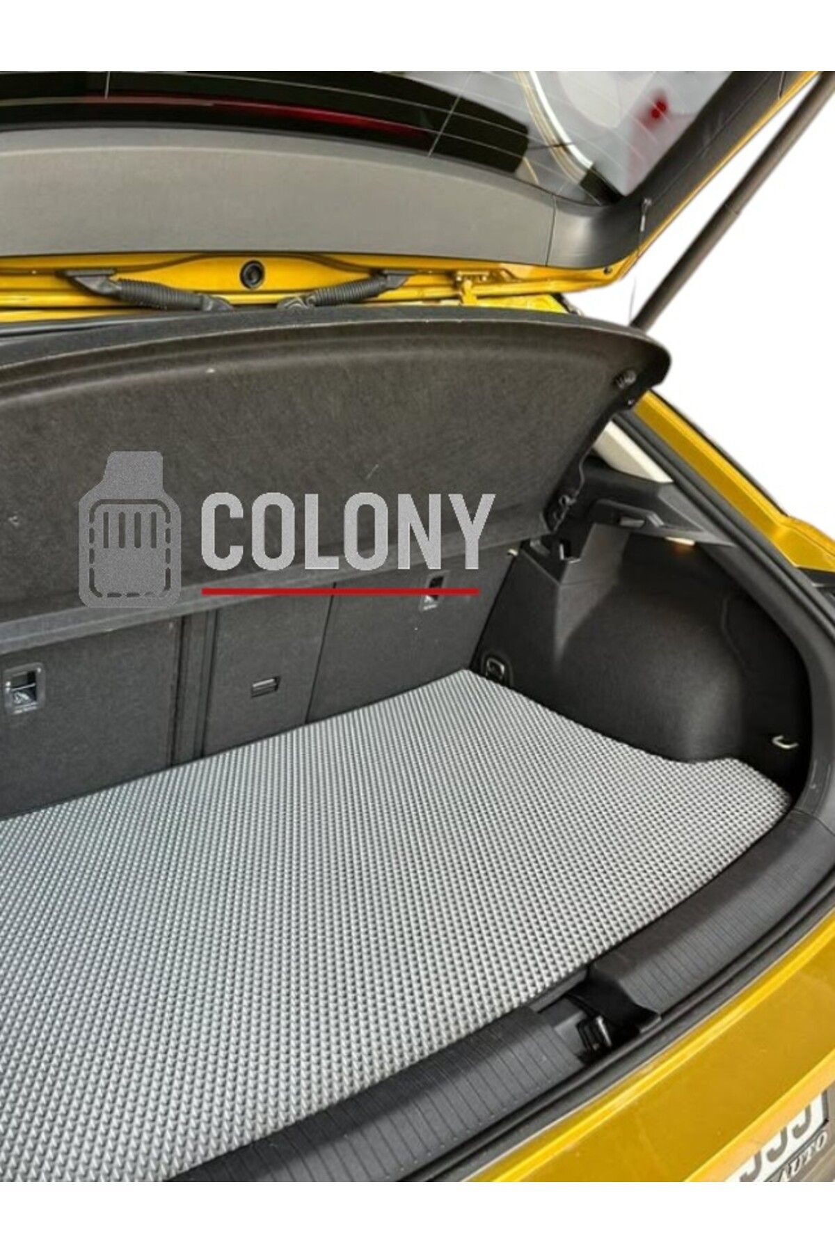 COLONY Volkswagen T-Roc Hücreli Premium Eva Oto Bagaj Paspası & Bagaj Havuzu Siyah