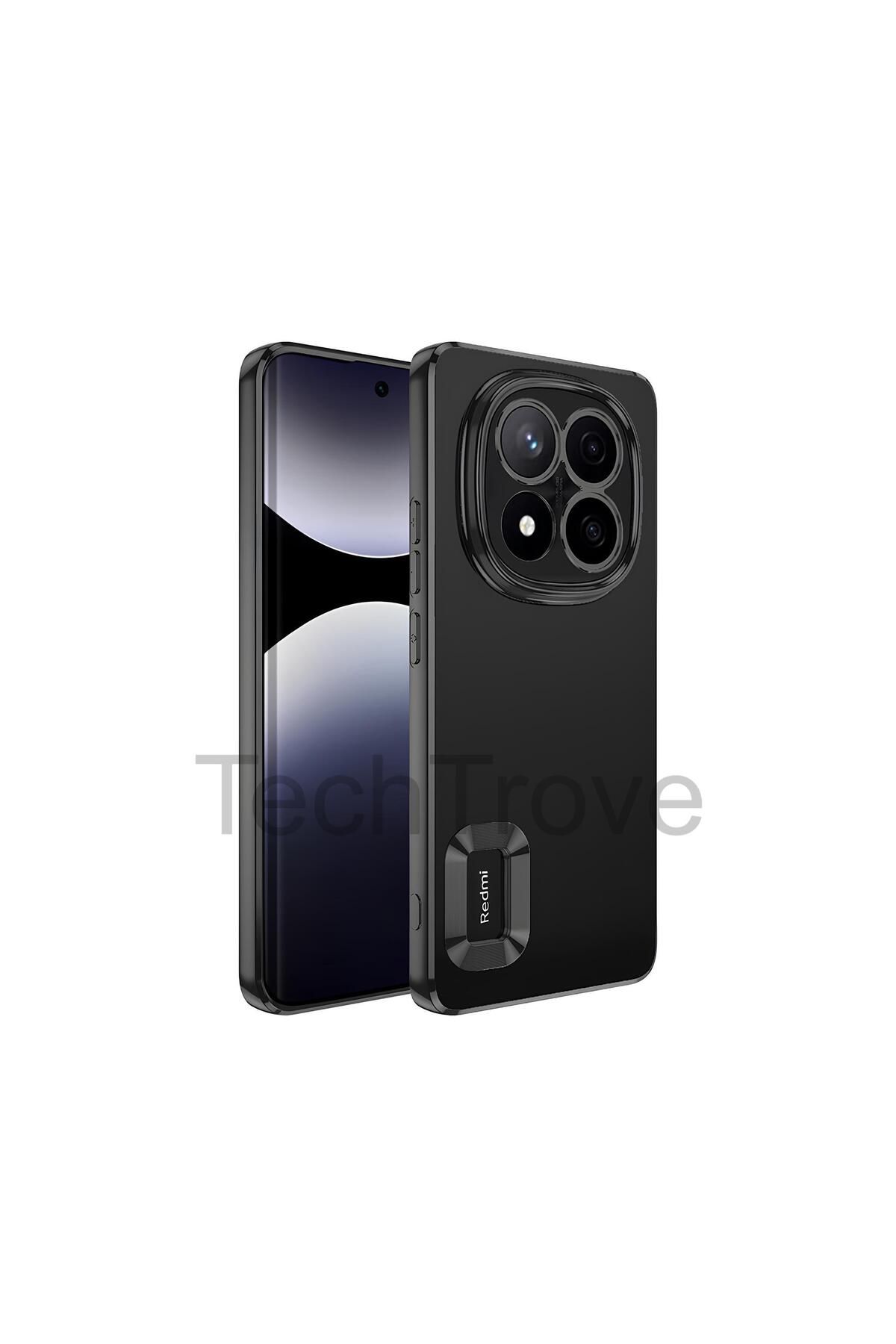 TechTrove Xiaomi Redmi Note 14 Pro 5G Kılıf Kamera Korumalı Logo Gösteren Renkli Tasarımlı Kapak
