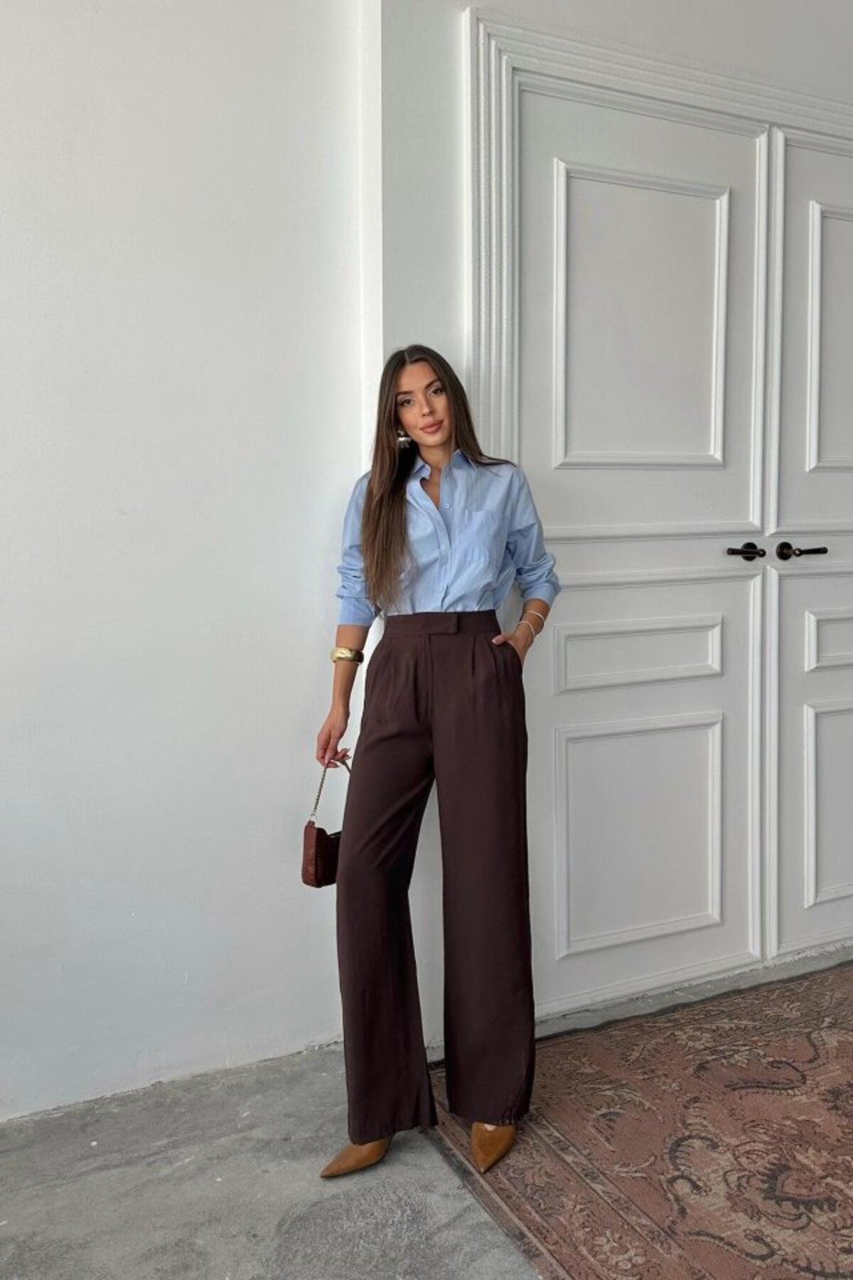 velmorafashion Kahverengi Pantolon