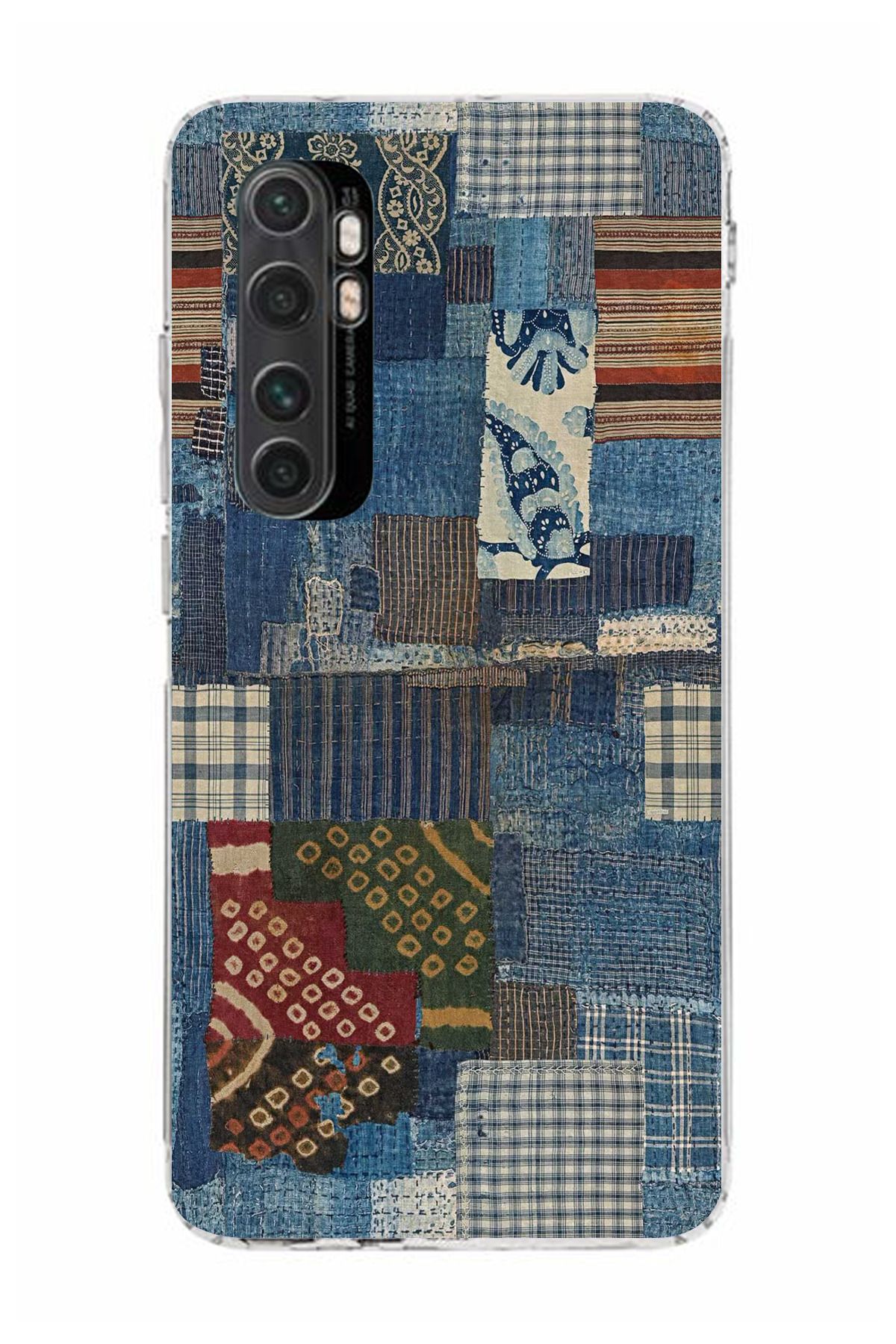 moonset Xiaomi Mi Note 10 Lite Uyumlu Vintage Tasarımlı Baskılı Şeffaf Telefon Kılıfı