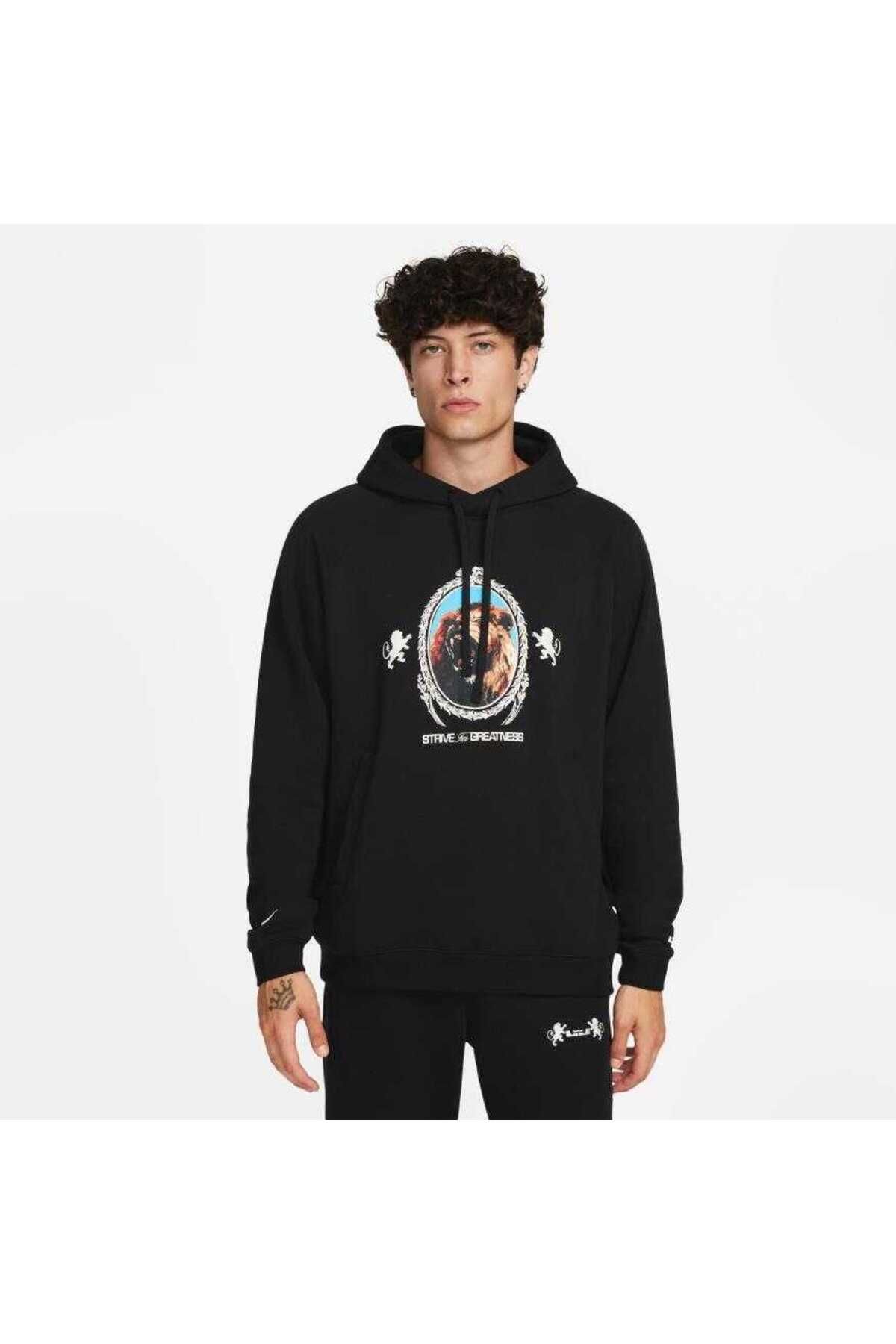 Nike LeBron James Pullover Hoodie Erkek Sweatshirt FB7123-010