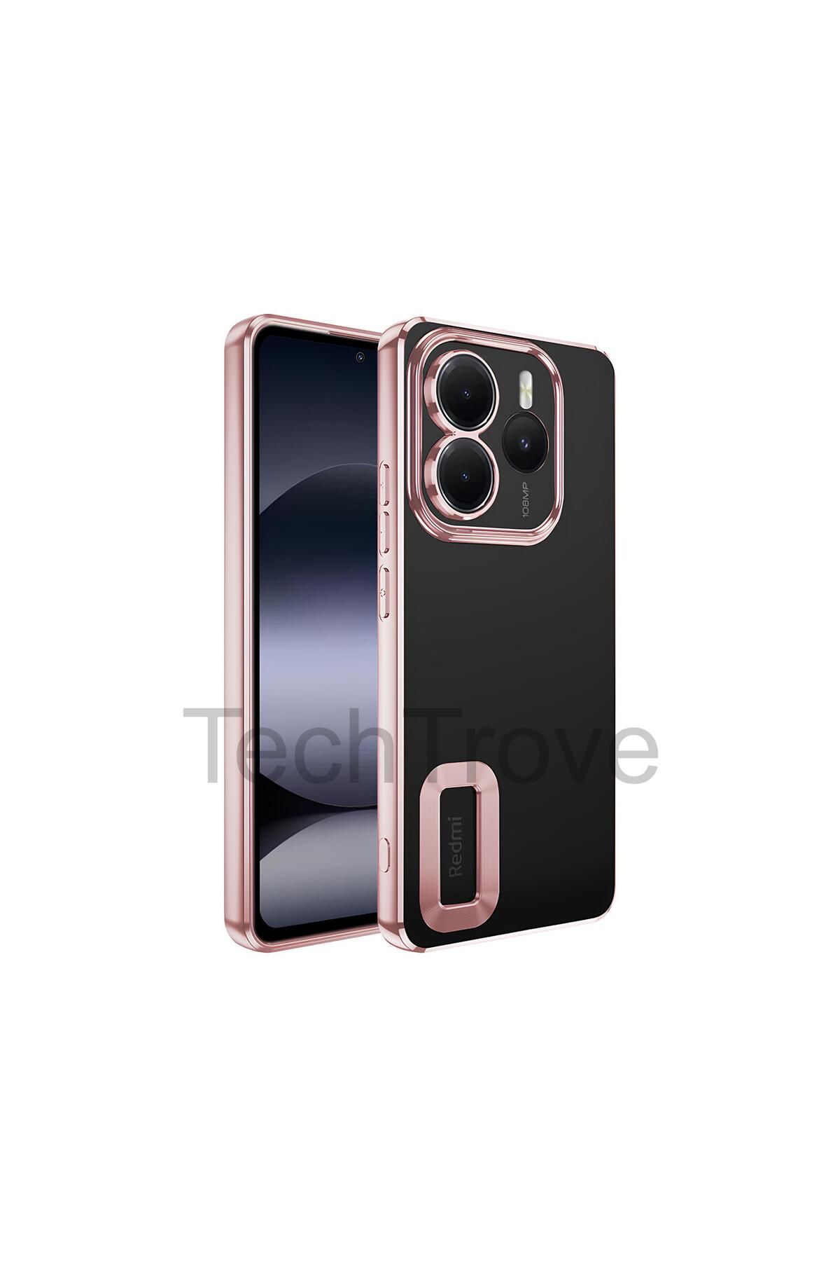 TechTrove Xiaomi Redmi Note 14 5G Kılıf Kamera Korumalı Logo Gösteren Renkli Tasarımlı Kapak