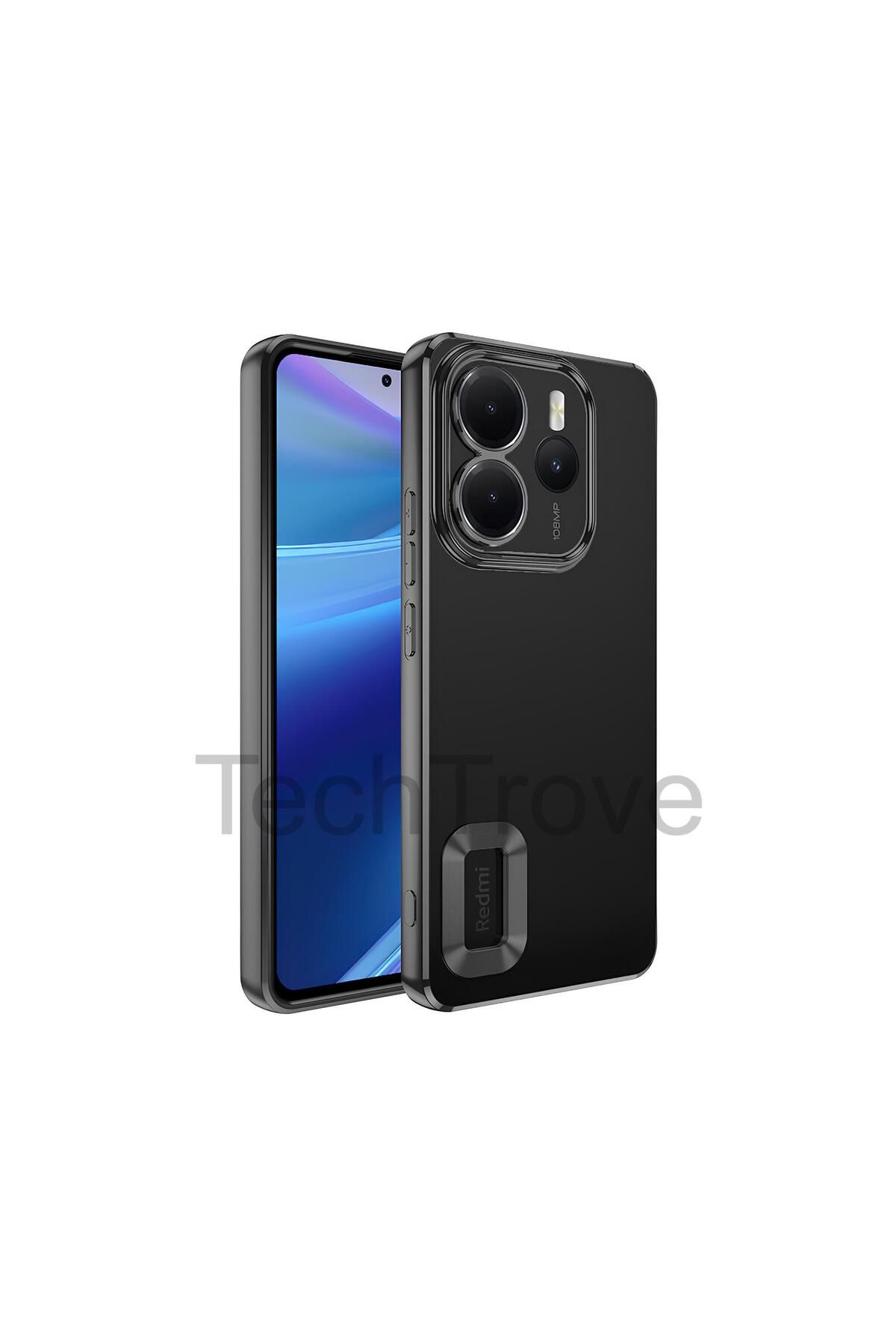 TechTrove Xiaomi Redmi Note 14 4G Kılıf Kamera Korumalı Logo Gösteren Renkli Tasarımlı Kapak