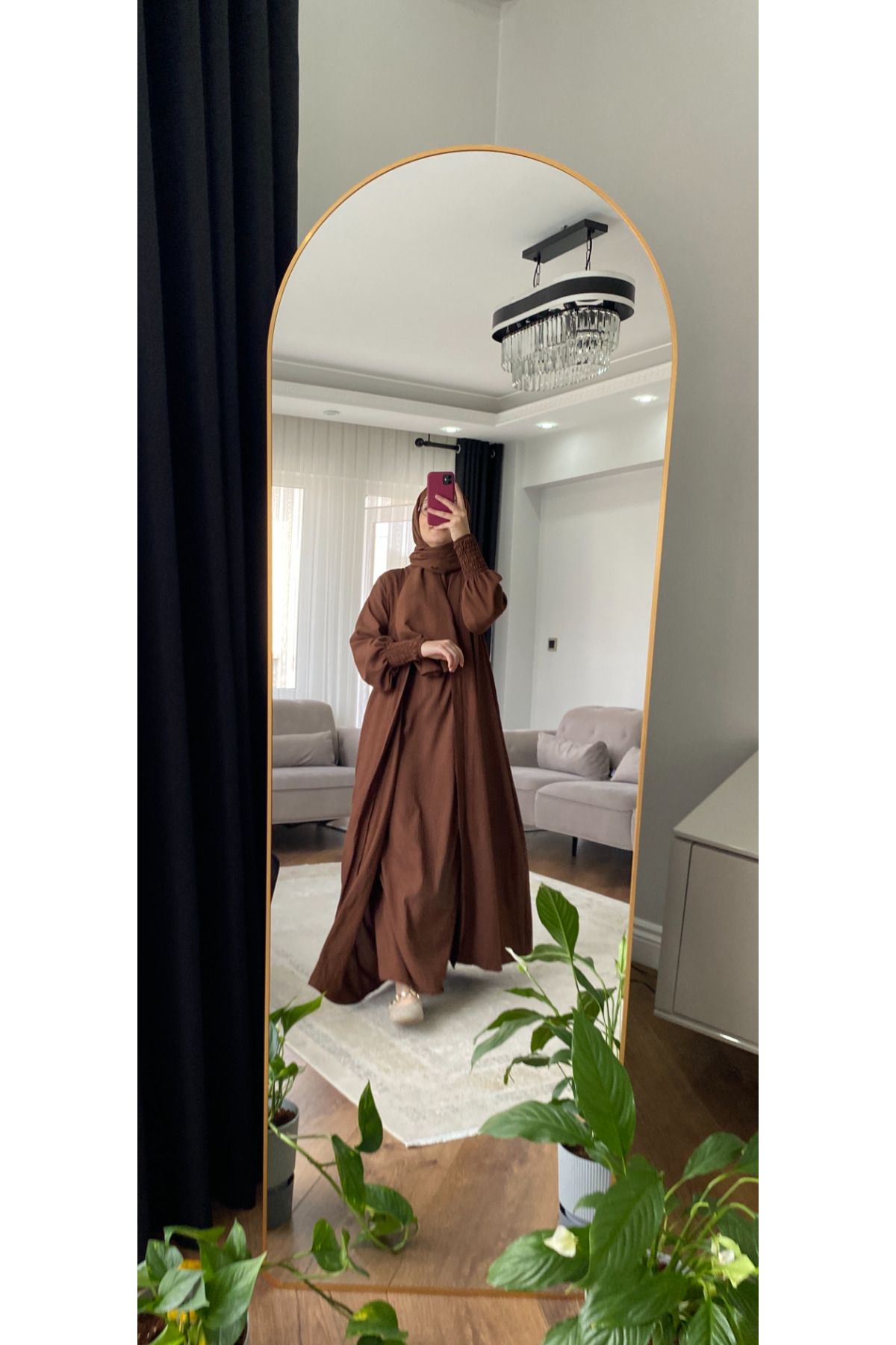 Bym Fashion BÜZGÜ KOL ABAYA TAKIM