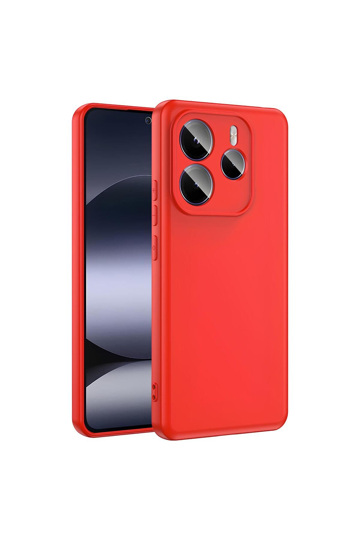 TechTrove Xiaomi Redmi Note 14 5G Kılıf İçi Kadife Süet Tasarımlı Kamera Korumalı Renkli Silikon Kapak