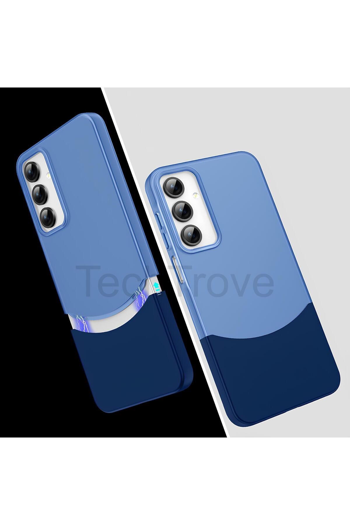 TechTrove Samsung Galaxy A35 Kılıf Mıknatıslı Çift Bölmeli Ultra İnce Lüks Kapak