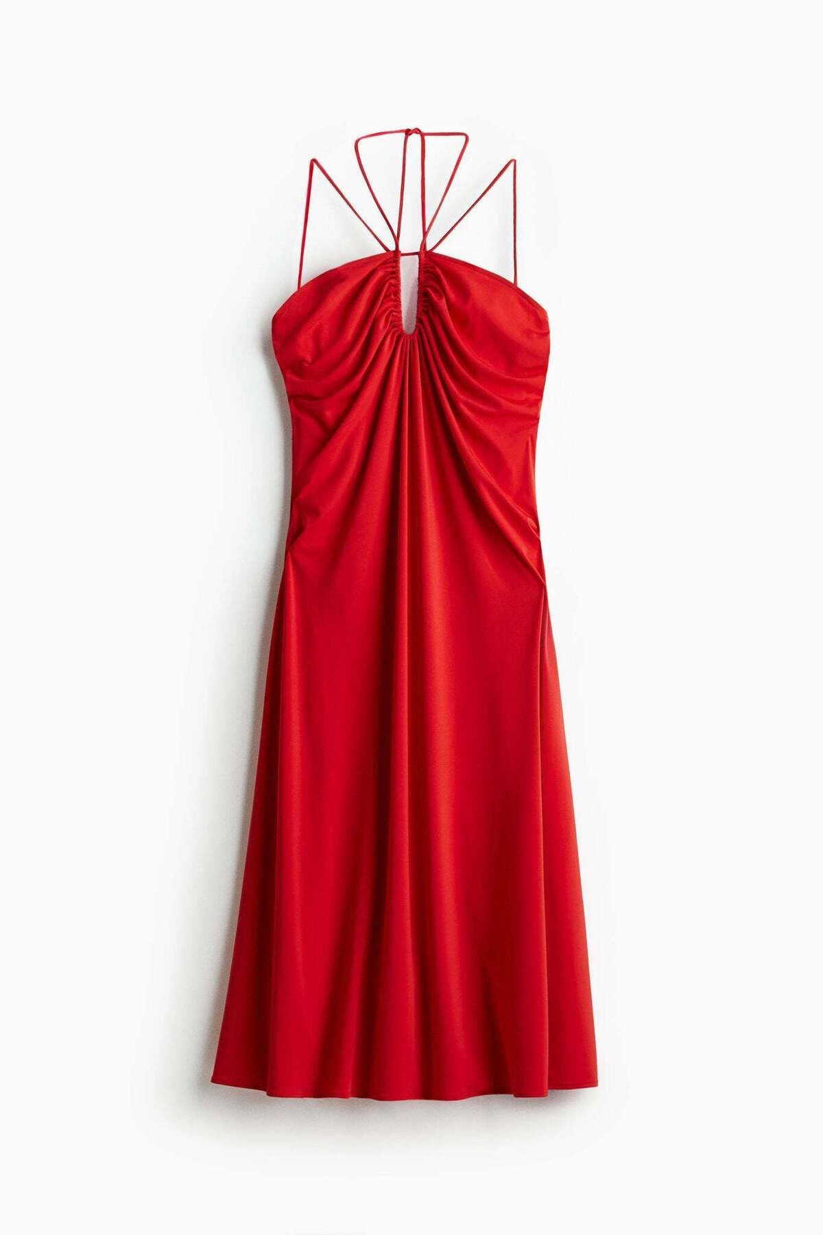 H&M-Draped halterneck dress 5