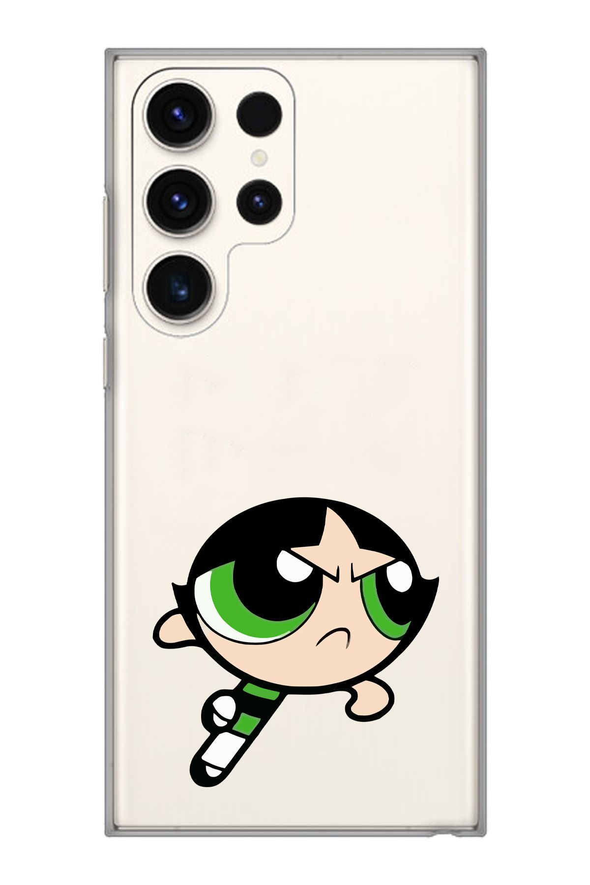 moonset Samsung Galaxy S24 Ultra Uyumlu Buttercup Tasarımlı Baskılı Şeffaf Telefon Kılıfı