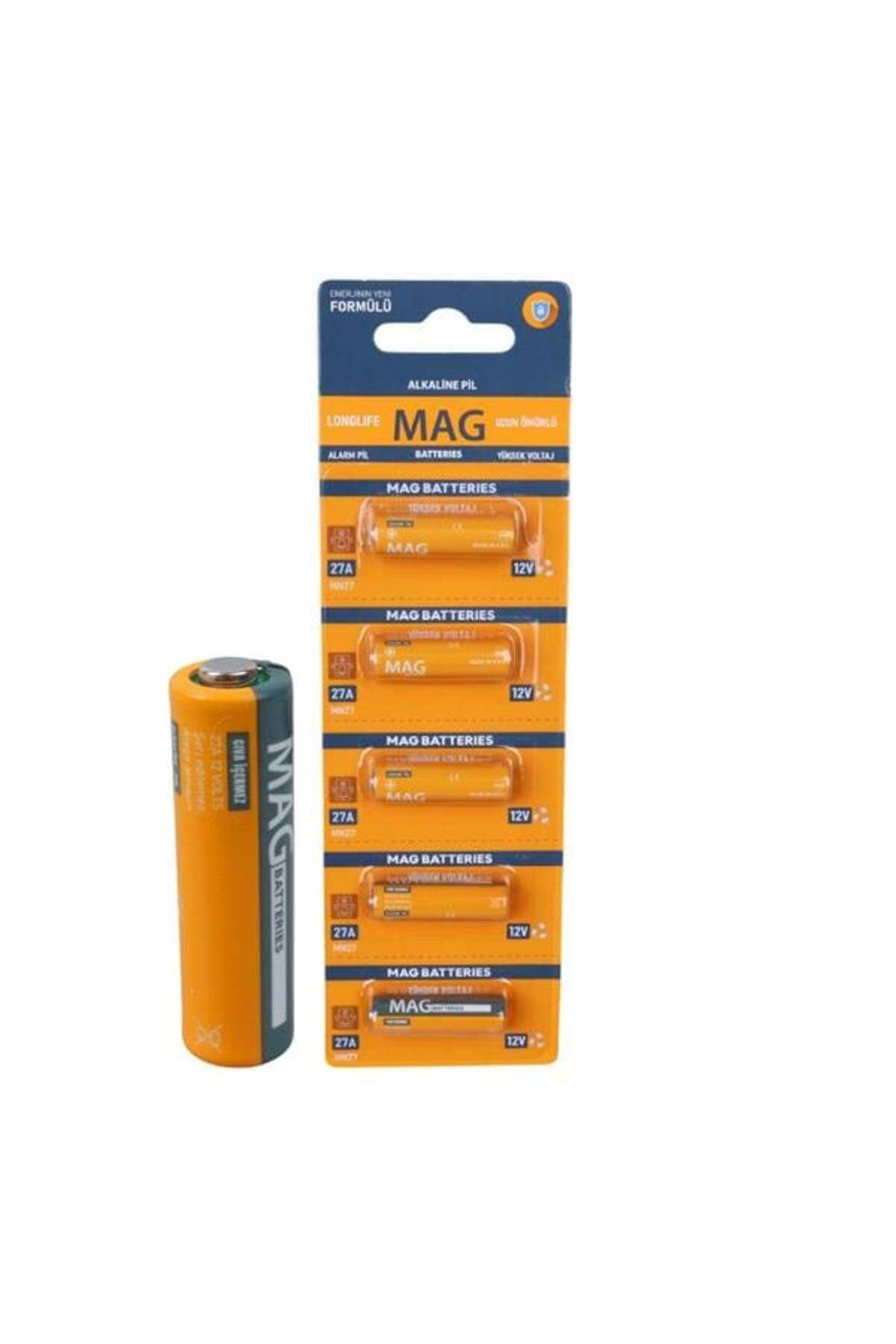 robotrend Mag Batteries Mg-27 27A 12 Volt İnce Alarm Pili (5'Li Blister Paket)