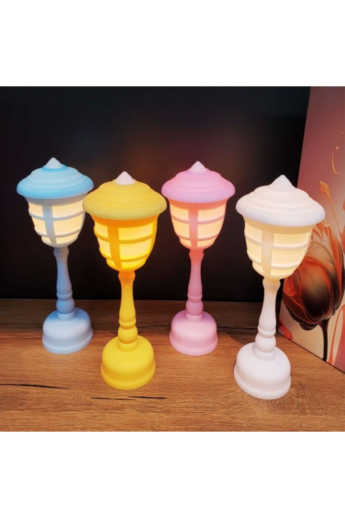 Shop58 Renkli Sokak Lambası Tasarımlı Led Işık