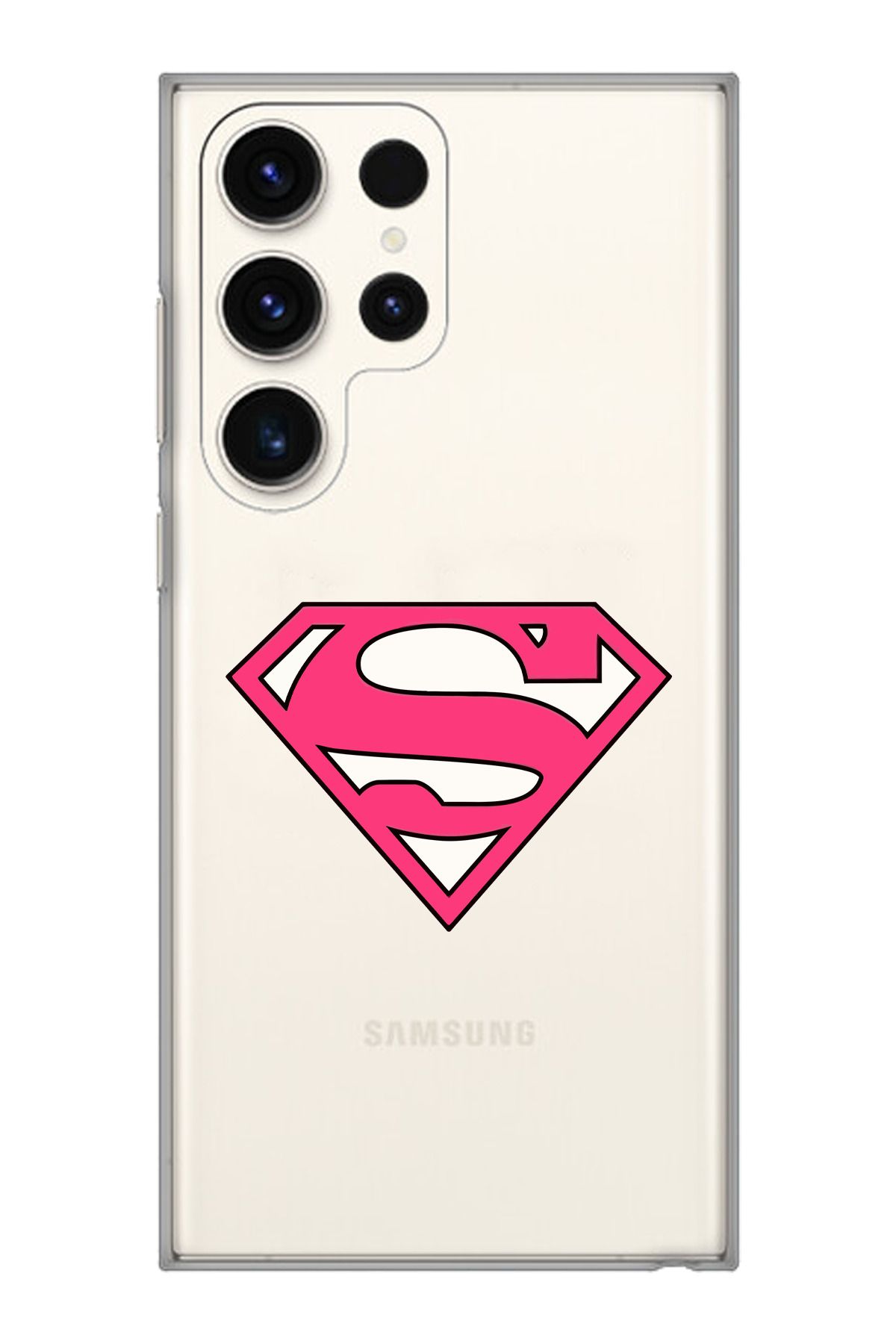 moonset Samsung Galaxy S25 Ultra Uyumlu Super Tasarımlı Baskılı Şeffaf Telefon Kılıfı