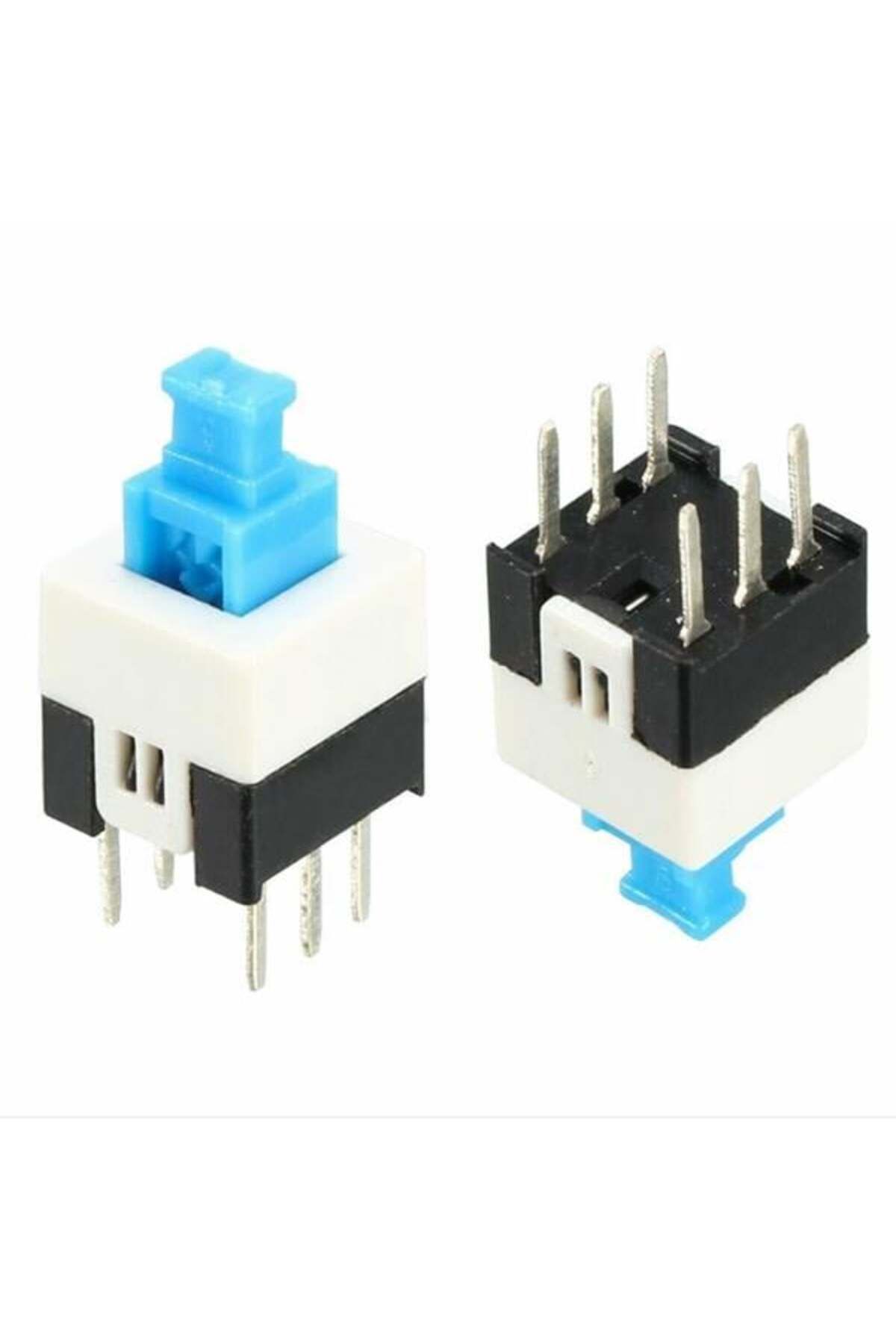 Balesso Tactile Push Button On - Off Anahtarlı Switch 7X7 Mm 6 Bacaklı Kilitli