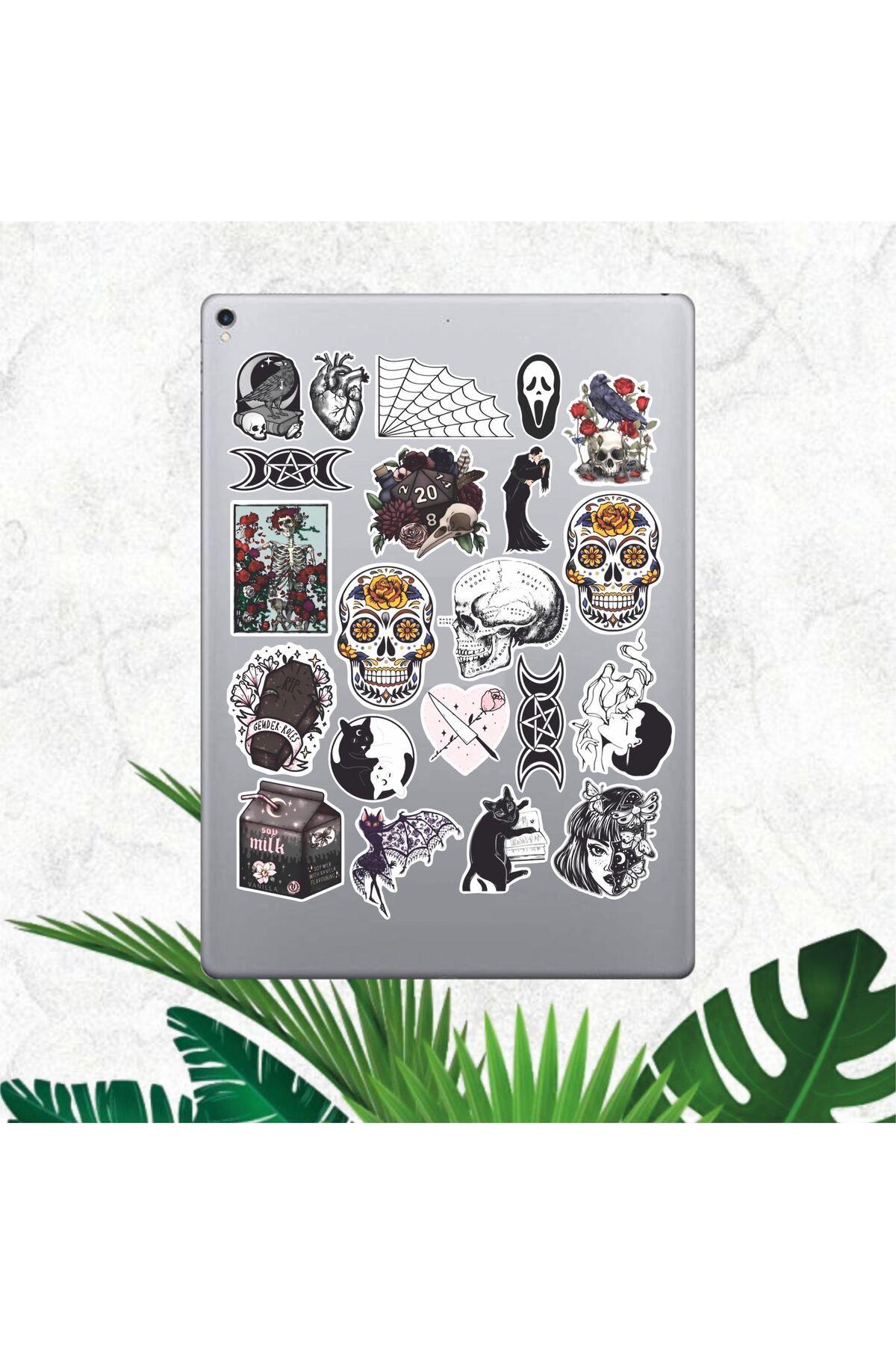 hediyenebak Gothic Sticker Seti | Laptop Ajanda PC Tablet Telefon Defter Etiket Bullet Journal