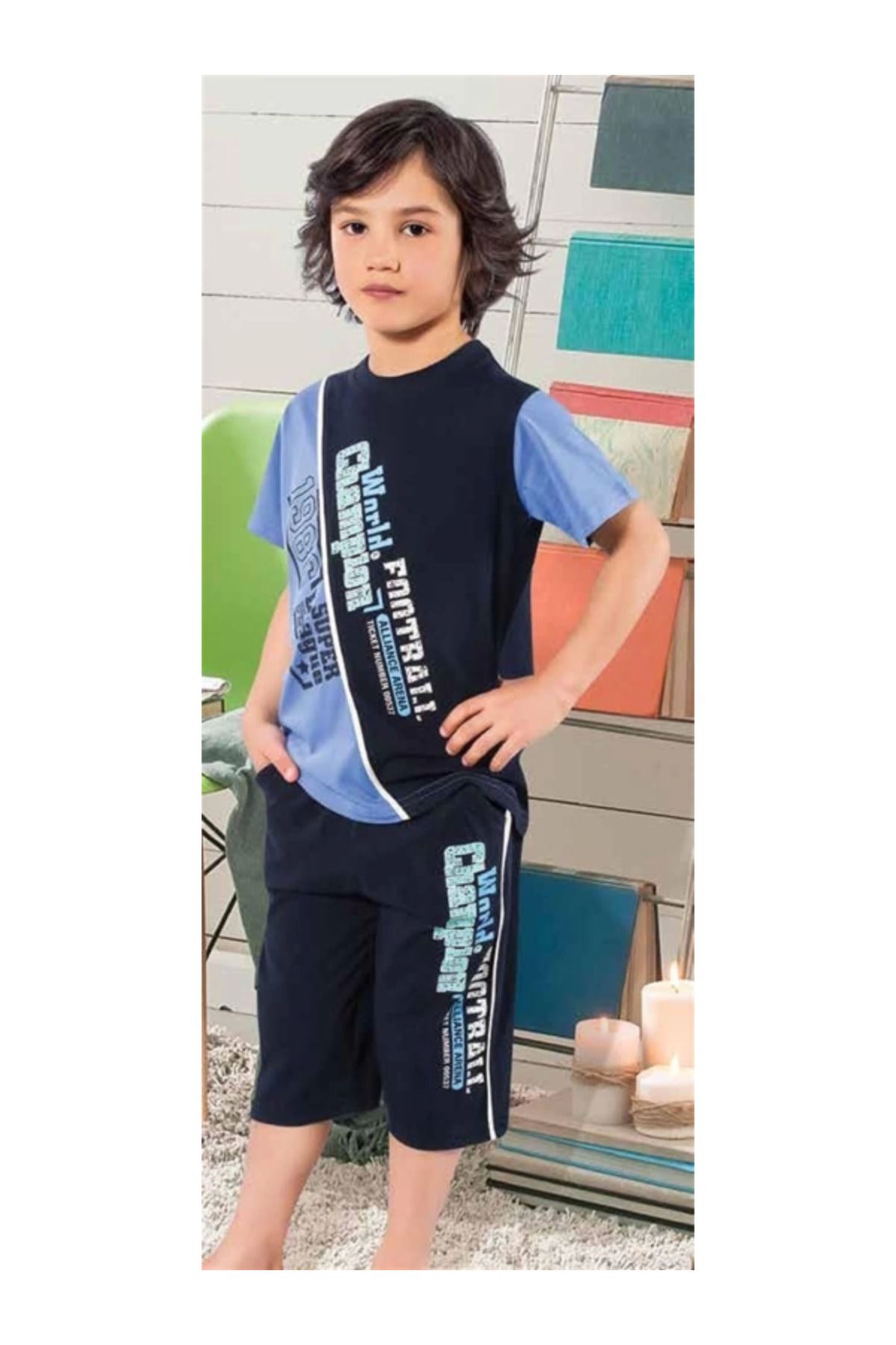 kapsulavm 5328 Hmd Erkek Çocuk Pijama Takımı
