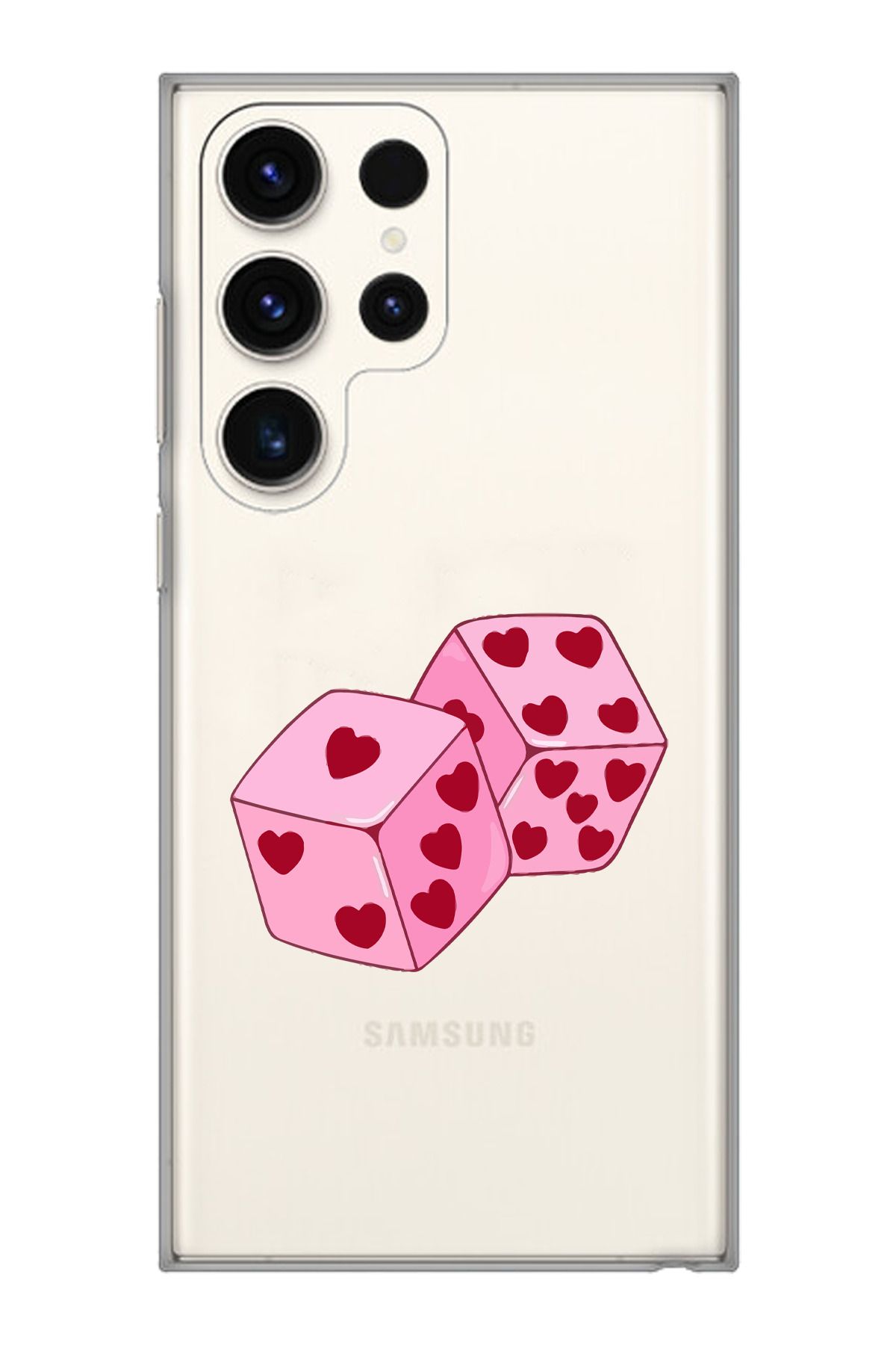 moonset Samsung Galaxy S25 Ultra Uyumlu Zarlar Tasarımlı Baskılı Şeffaf Telefon Kılıfı