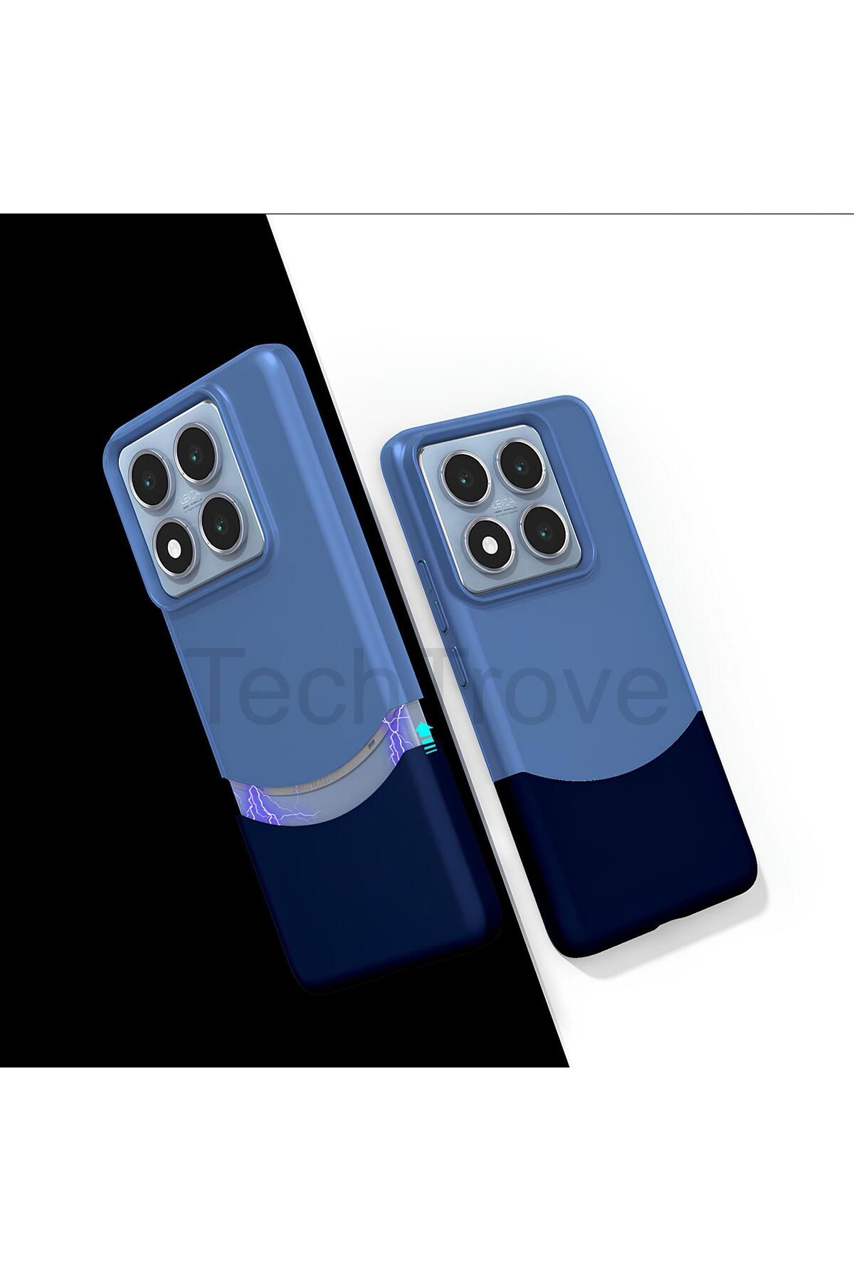 TechTrove Xiaomi 14T Pro Kılıf Mıknatıslı Çift Bölmeli Ultra İnce Lüks Kapak