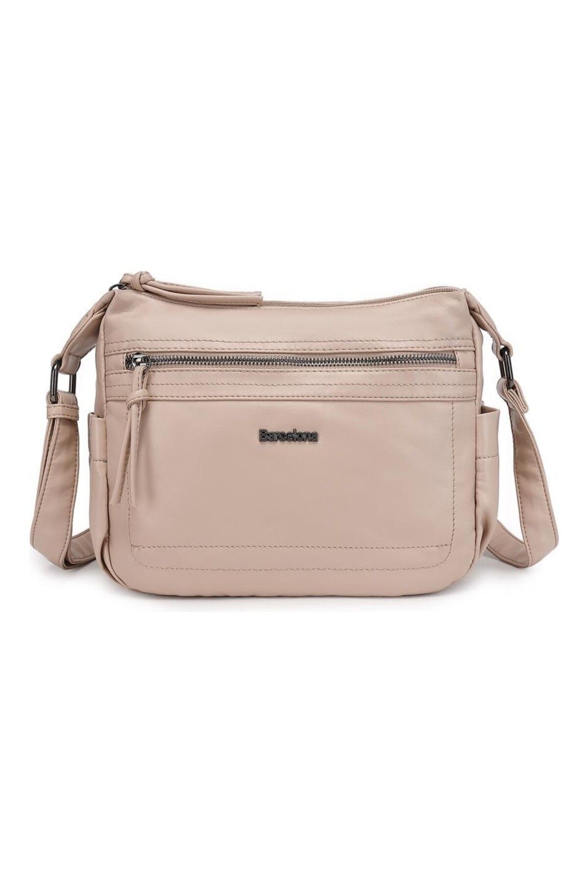 SMART BAGS BARCELONA YIKAMA DERİ SOFT KADIN POSTACI ÇANTASI