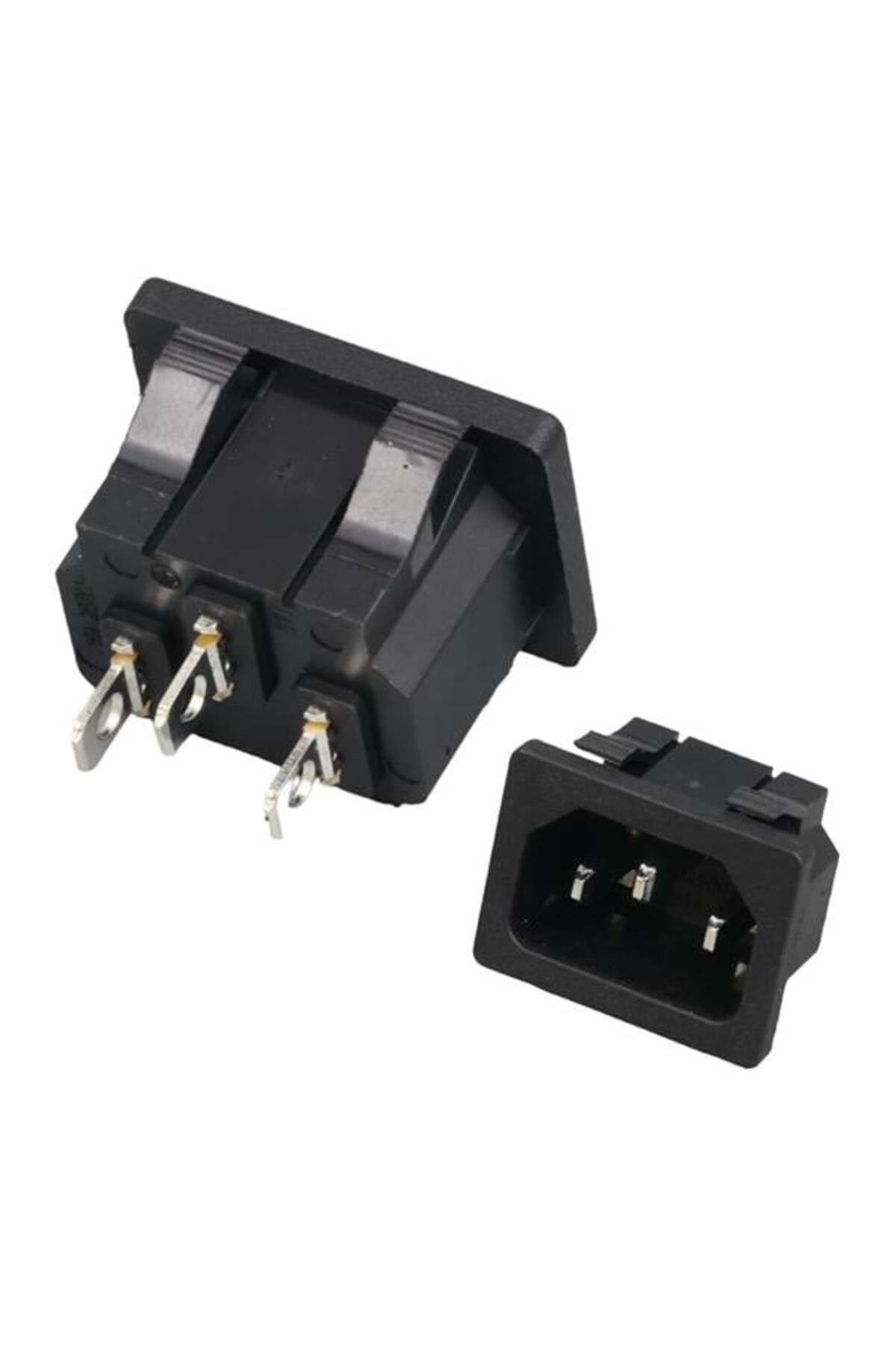 Pİ GLOBAL Ic-212B C14 Power Soket Erkek Kulaksız As-04