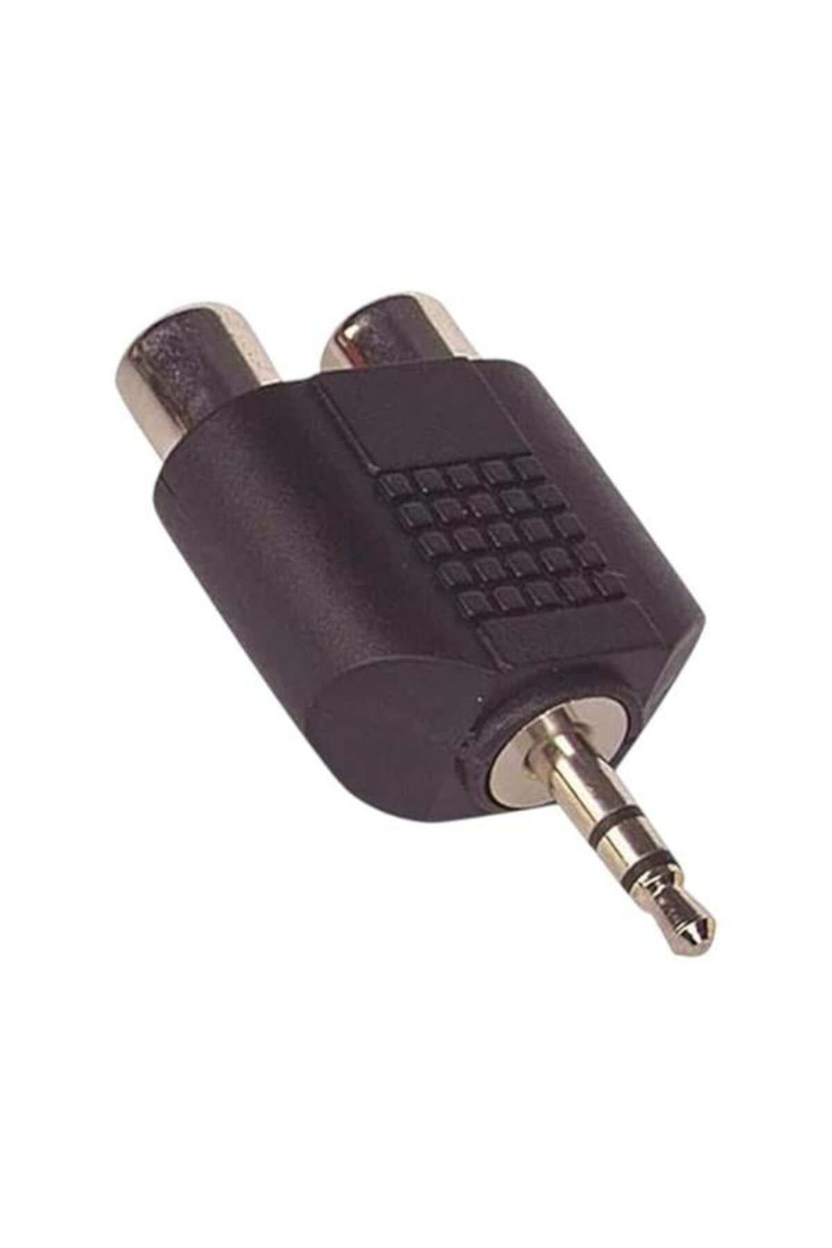 Pİ GLOBAL 2Rca Dişi-3.5 Mm Stereo Erkek Çevirici Jack