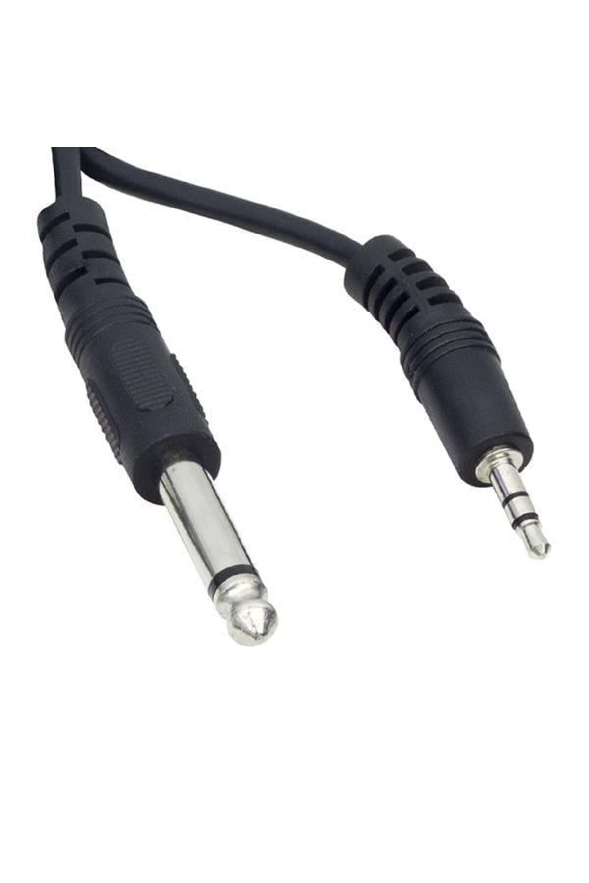 Hangora 3.5 Mm Stereo Erkek-6.3 Mm Mono Erkek 1 Metre Ara Kablo