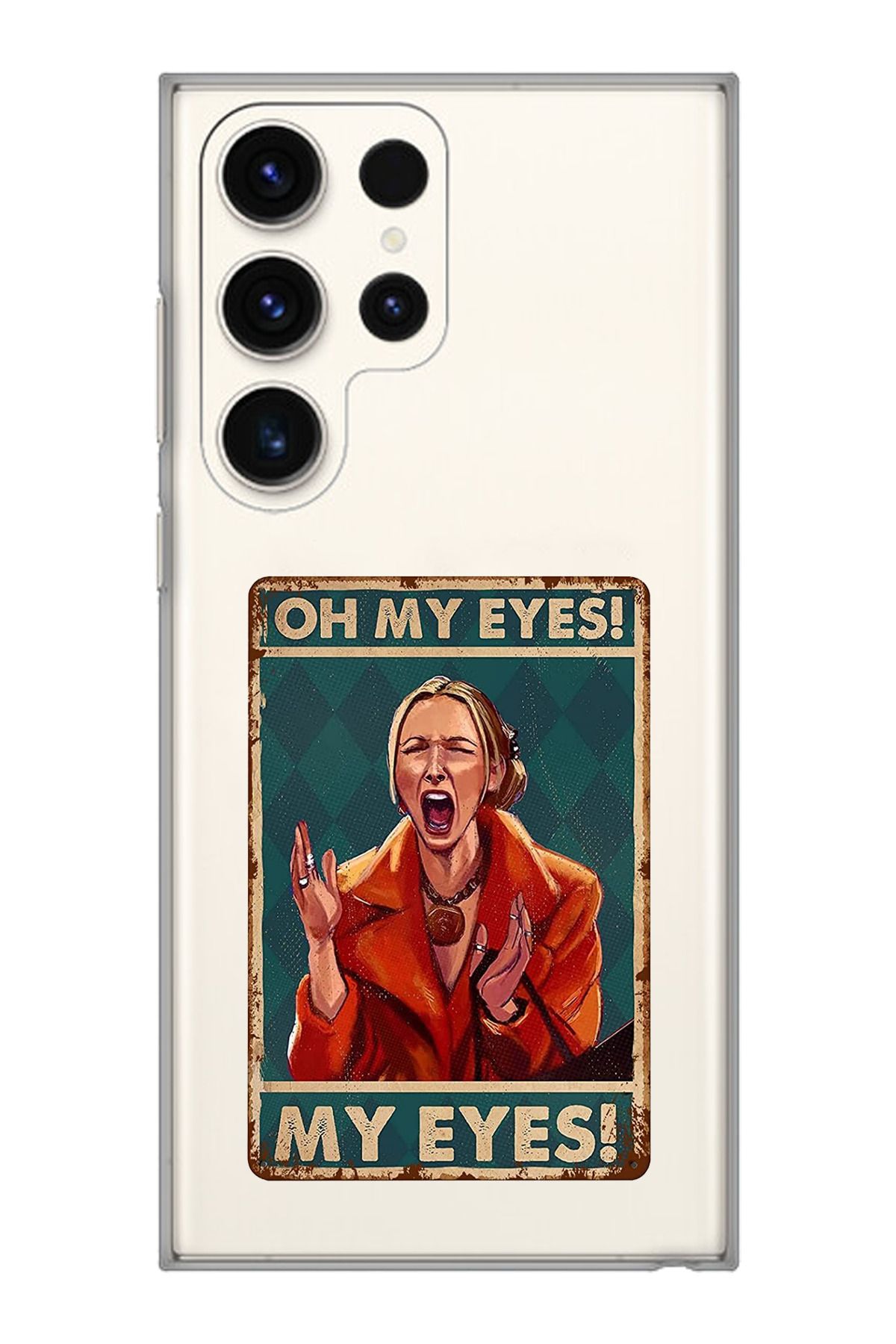 moonset Samsung Galaxy S24 Ultra Uyumlu Phoebe Tasarımlı Baskılı Şeffaf Telefon Kılıfı