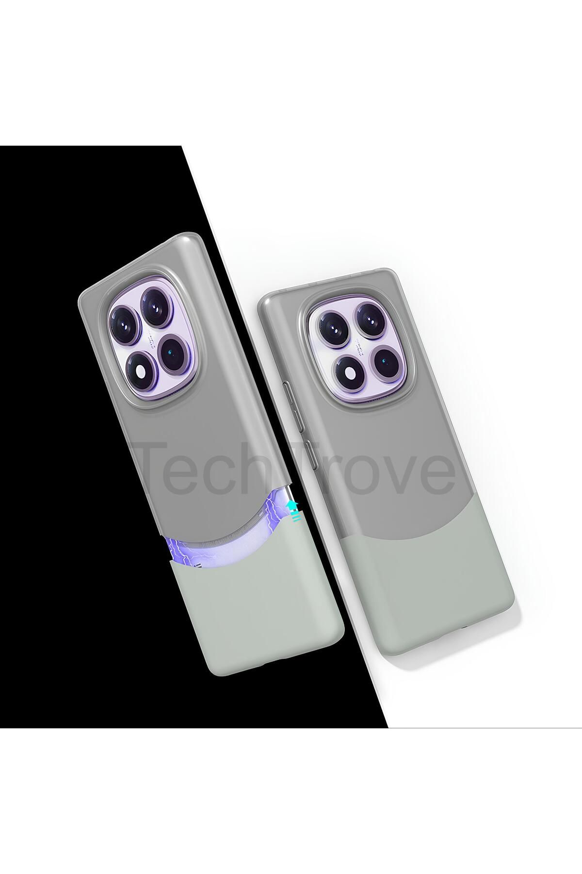 TechTrove Xiaomi Redmi Note 14 Pro 4G Kılıf Mıknatıslı Çift Bölmeli Ultra İnce Lüks Kapak