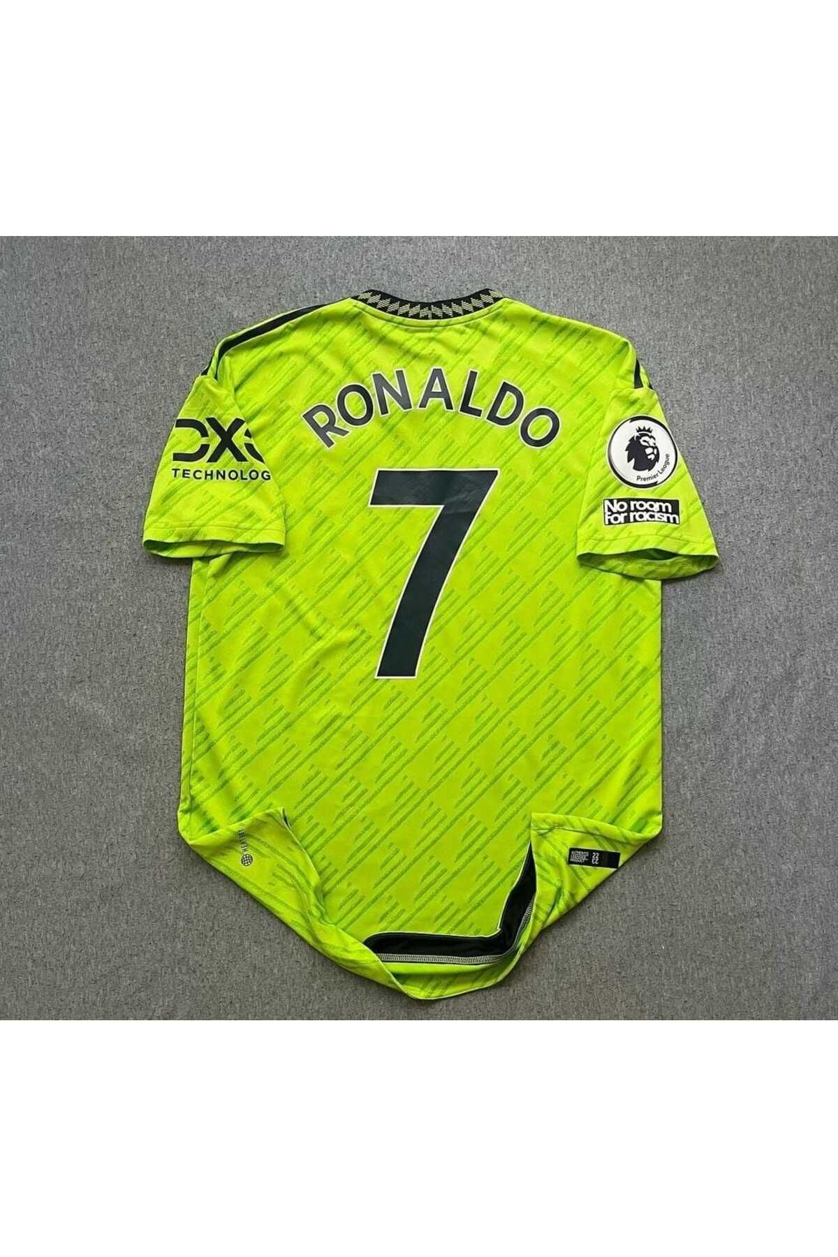FRAGOLA M.Unitedd 2022/23 Sezonu Cristiano Ronaldo Deplasman Forması (Neon)