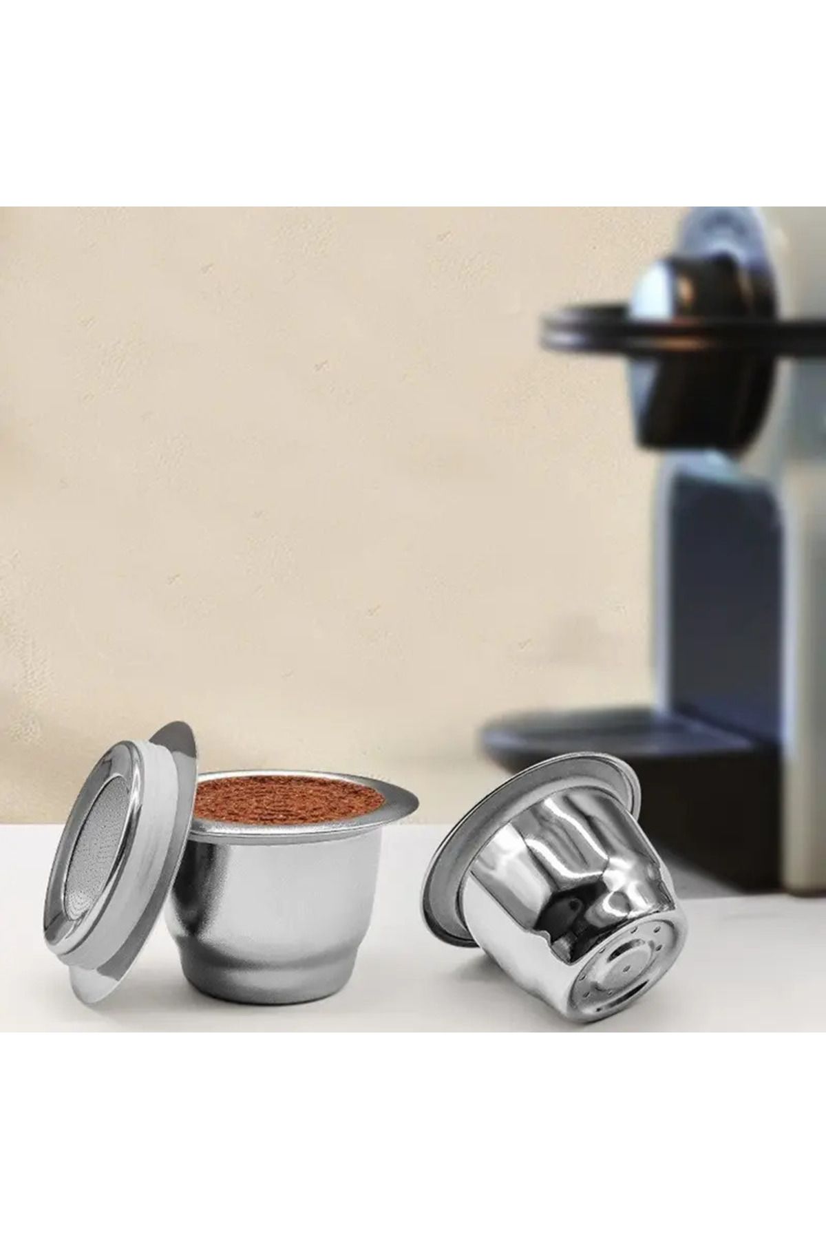 SONREYON Doldurulabilir Nespresso Uyumlu Çelik Kahve Kapsülü ( Yeni Model )