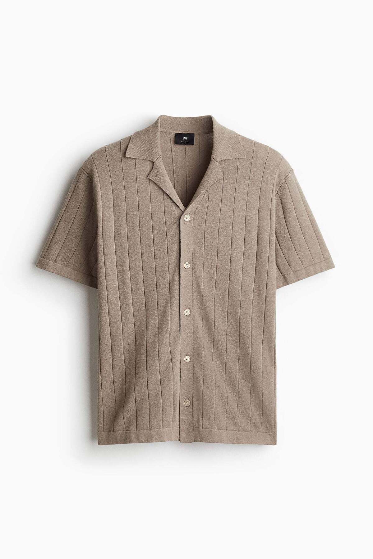H&M Regular Fit Linen-blend resort shirt