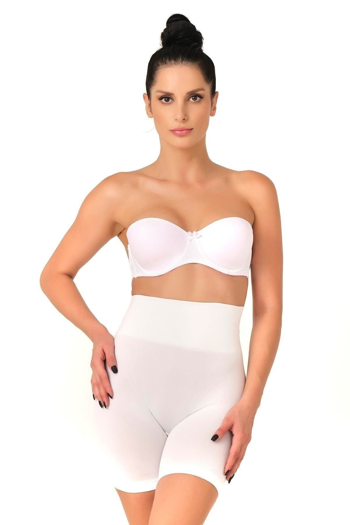 Nemere BEYAZ MI Emay 2017 Düşük Bel Double Pantalon Korse
