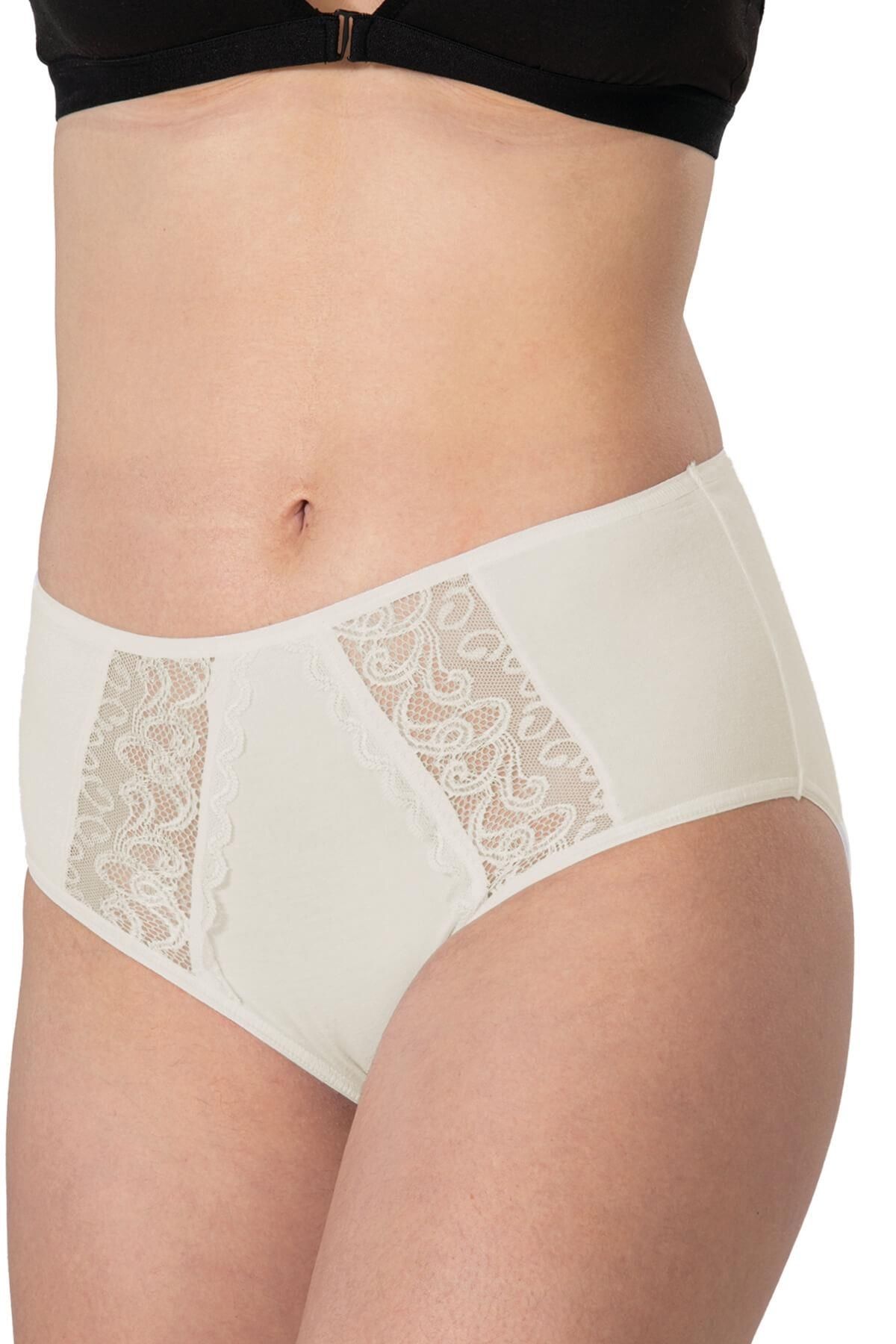 Nemere TEN MI Emay 1445 Modal Cotton Yüksekbel Dantelli Külot
