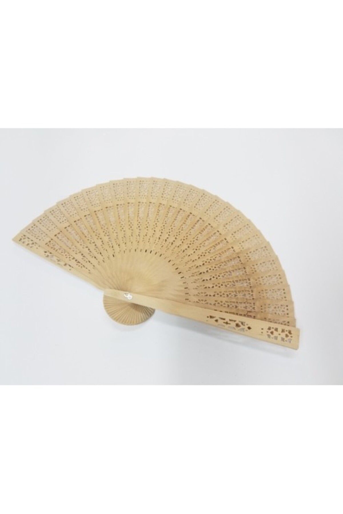 Shop58 Ahşap Yelpaze Bej Hediyelik
