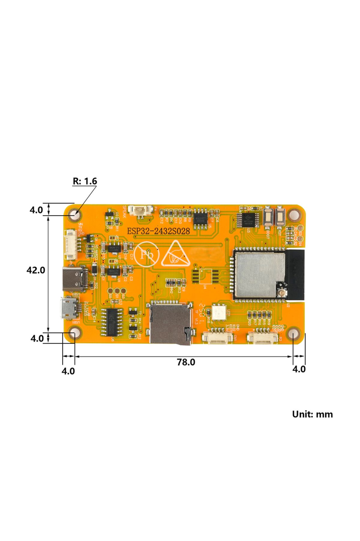 Choice-2.8inch ESP32 Module TFT LCD Display with Acrylic Case Dual-core ESP32-2432S028R WIFI+BT 240X320 ... 5