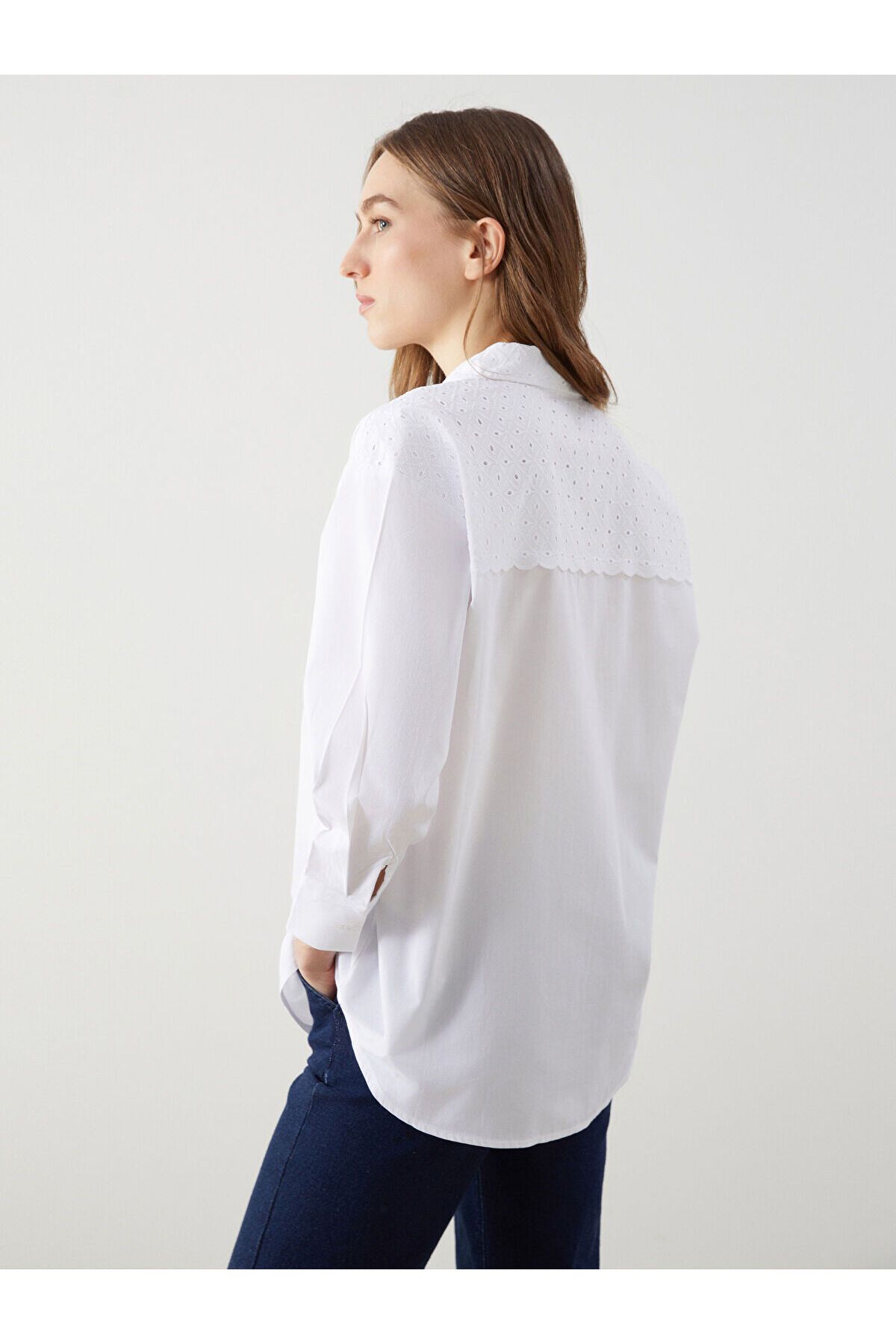 LC Waikiki Oversize Poplin Kadın Gömlek Tunik