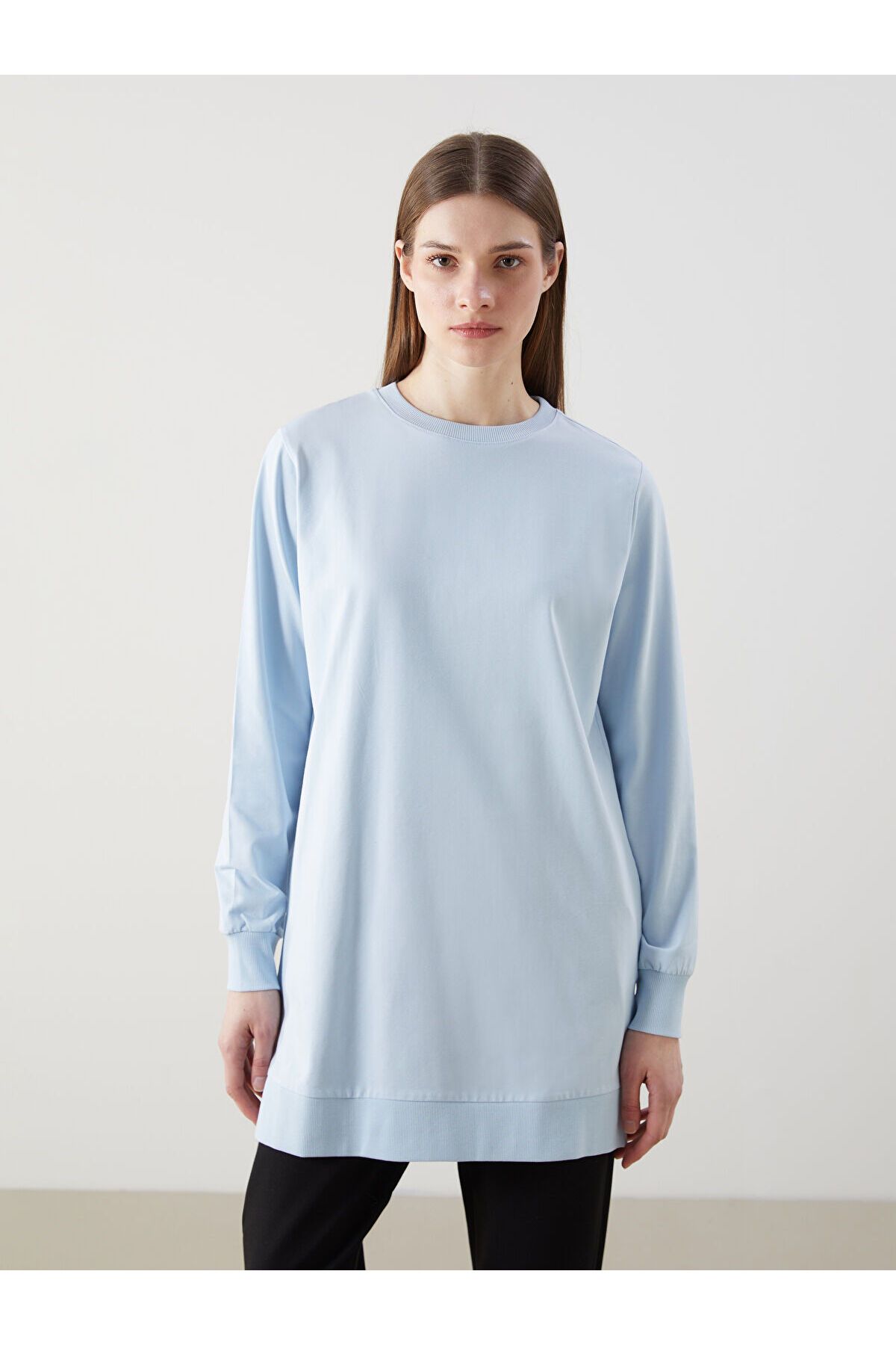 LC Waikiki Bisiklet Yaka Kadın Sweatshirt Tunik