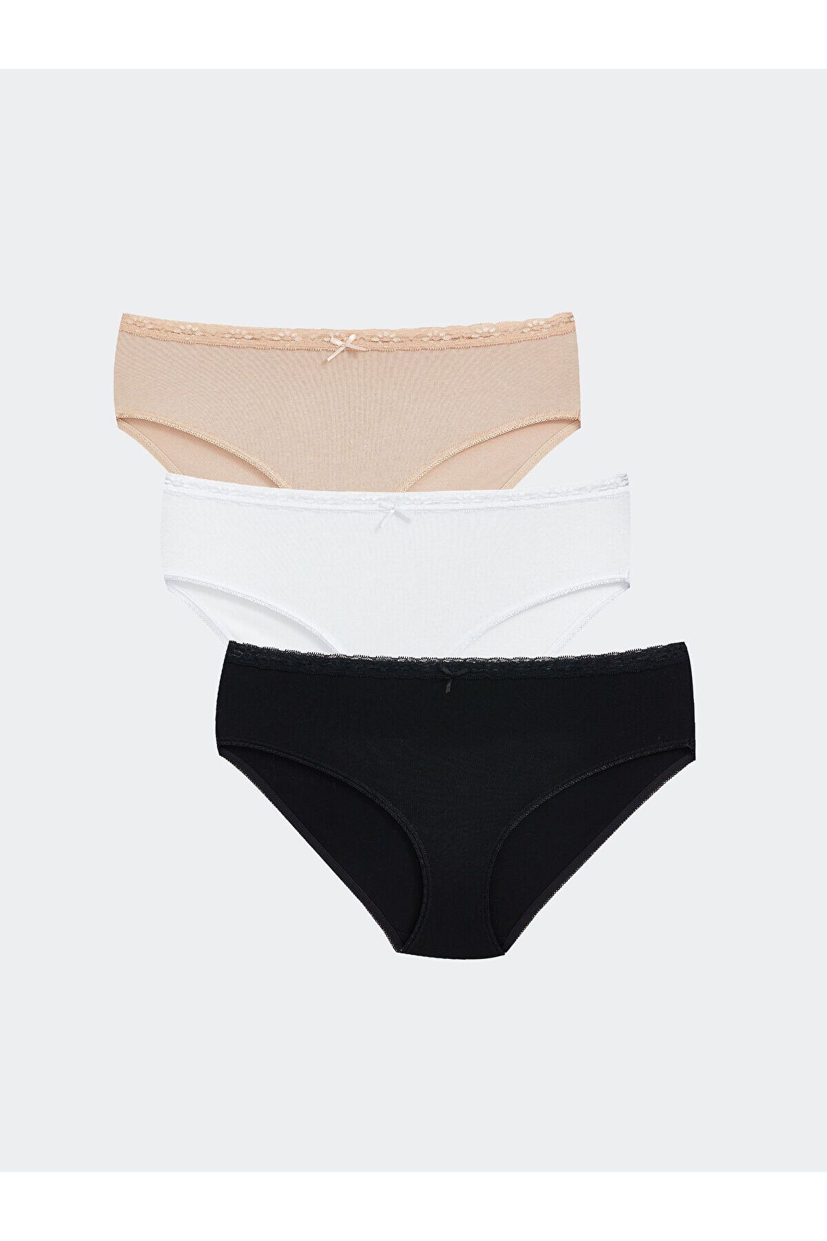 LC Waikiki Dantel Detaylı Bikini Külot 3'lü Paket