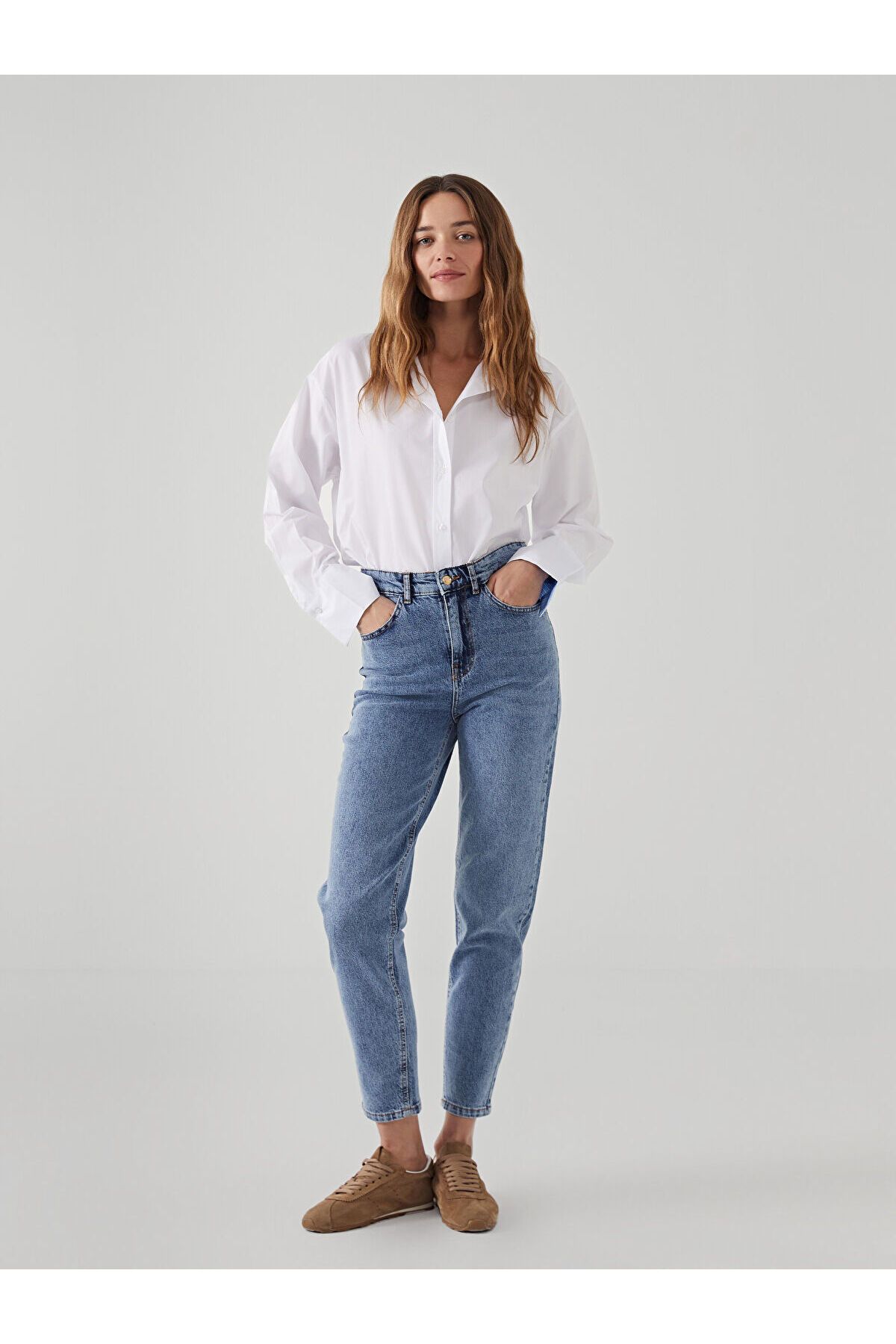 LC Waikiki Mom Fit Kadın Jean Pantolon
