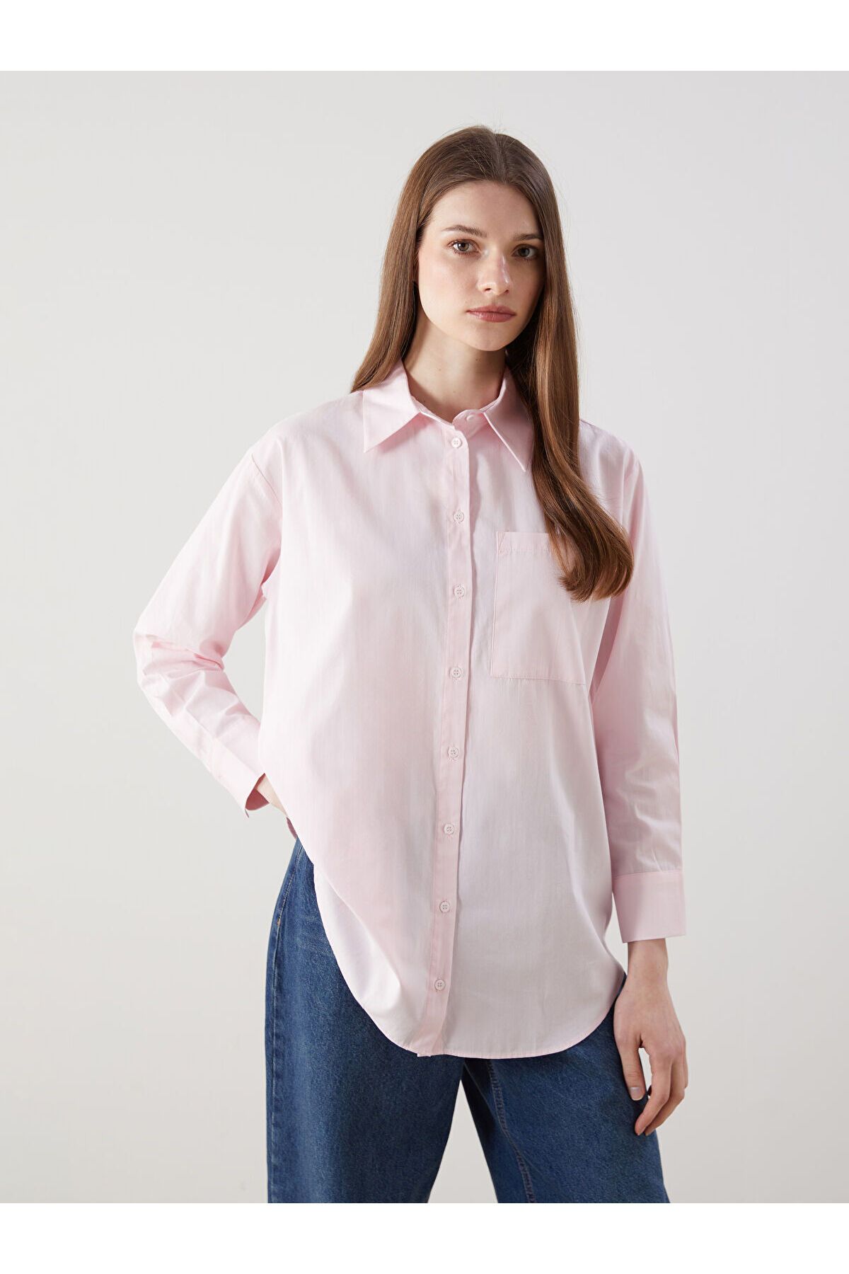 LC Waikiki Poplin Kadın Gömlek Tunik