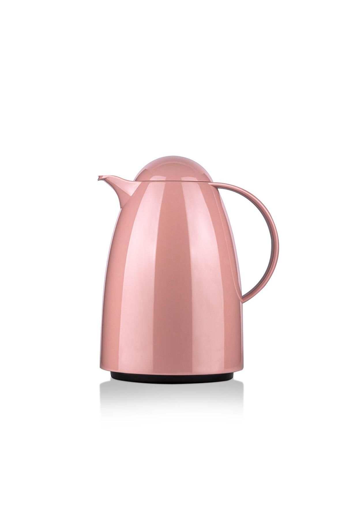 Shop58 1 LT Isı Yalıtımlı Çay Ve Soğuk Su Termosu Kremit (12 Saat Sıcak Tutar& İçi Camdır)