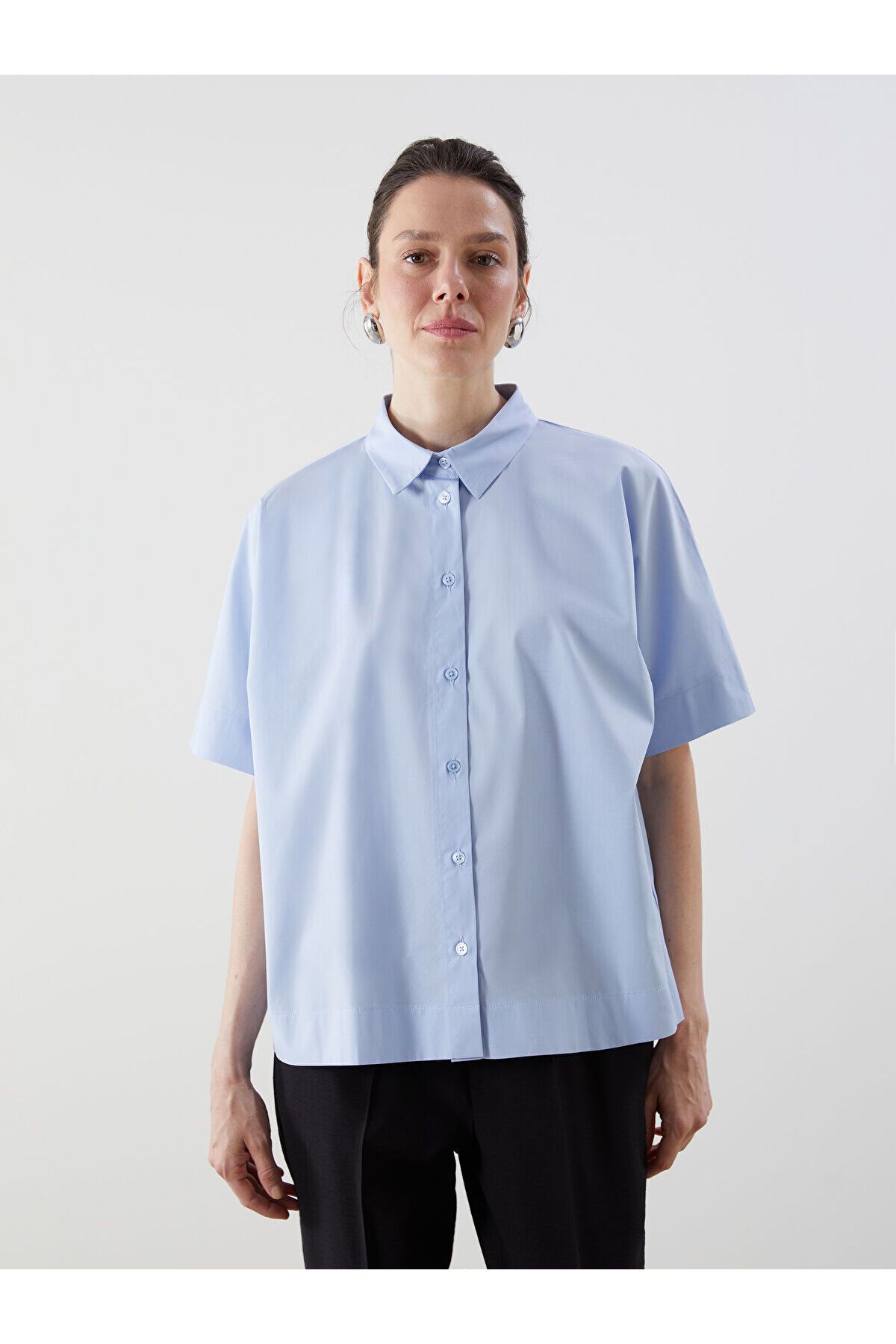 LC Waikiki Oversize Poplin Kadın Gömlek