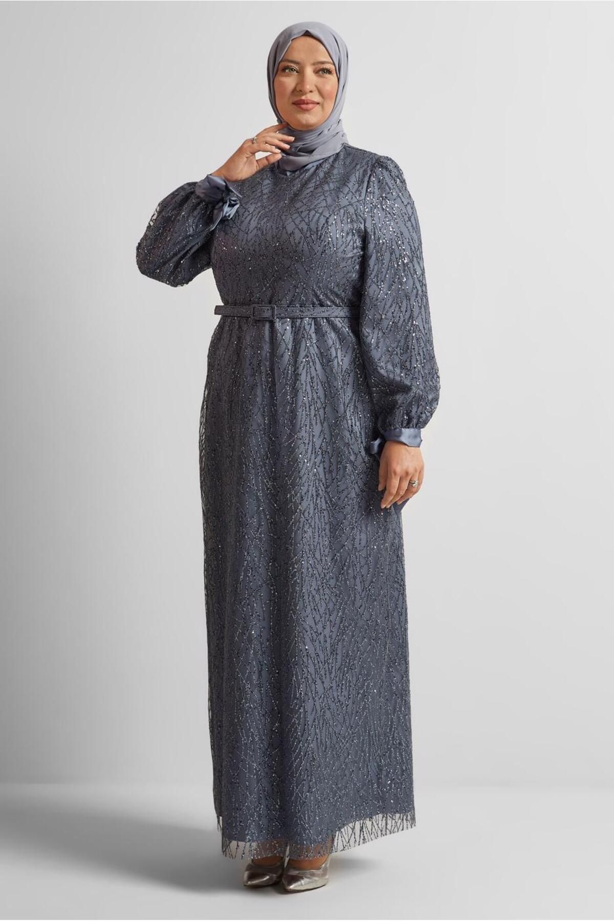 Alvina KEMERLİ ABİYE ELBİSE 50442