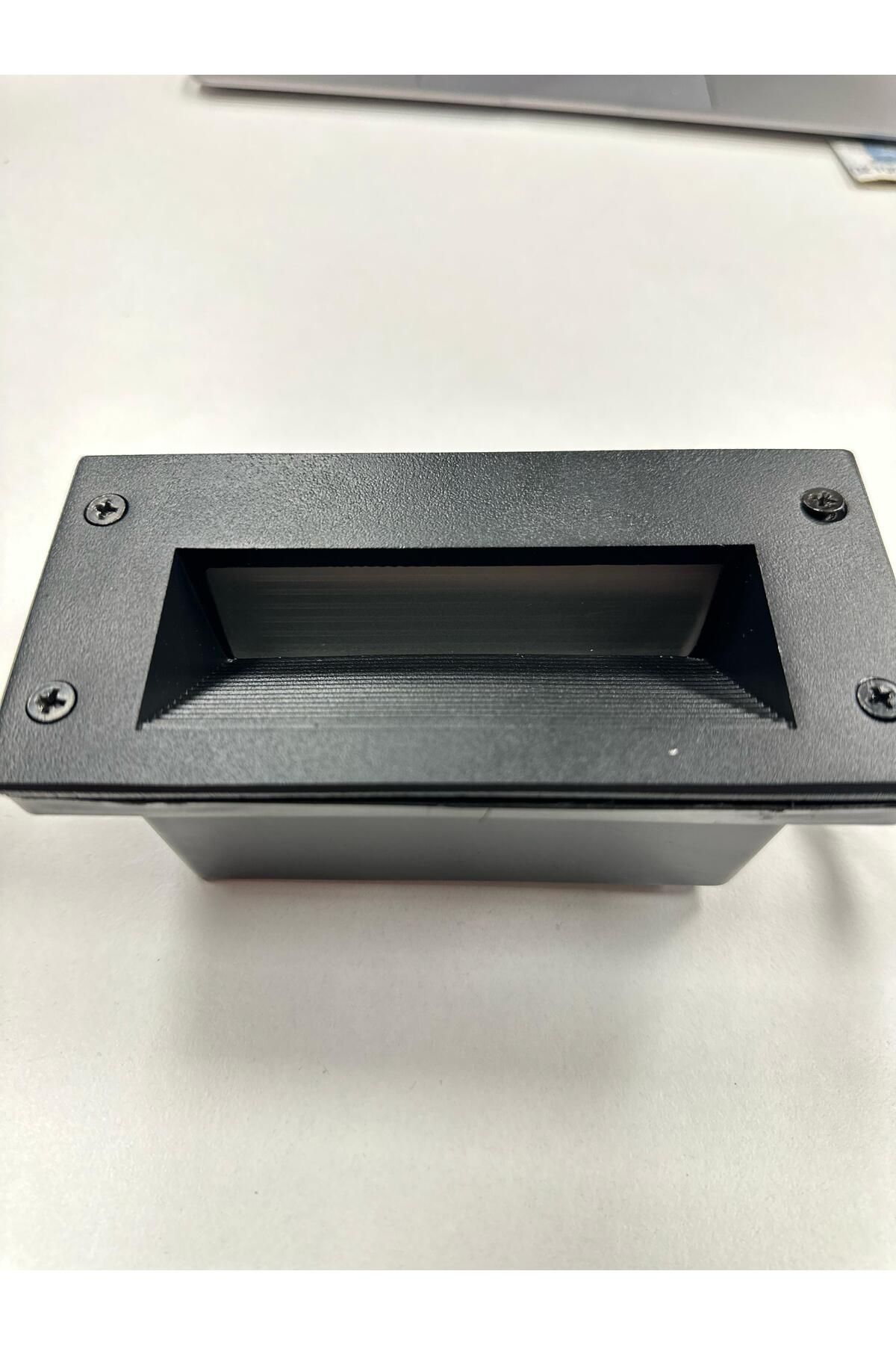 teknotrust GY-6243 BLACK 3000K IP65 SIVA ALTI DÖKÜM MERDİVEN SPOT
