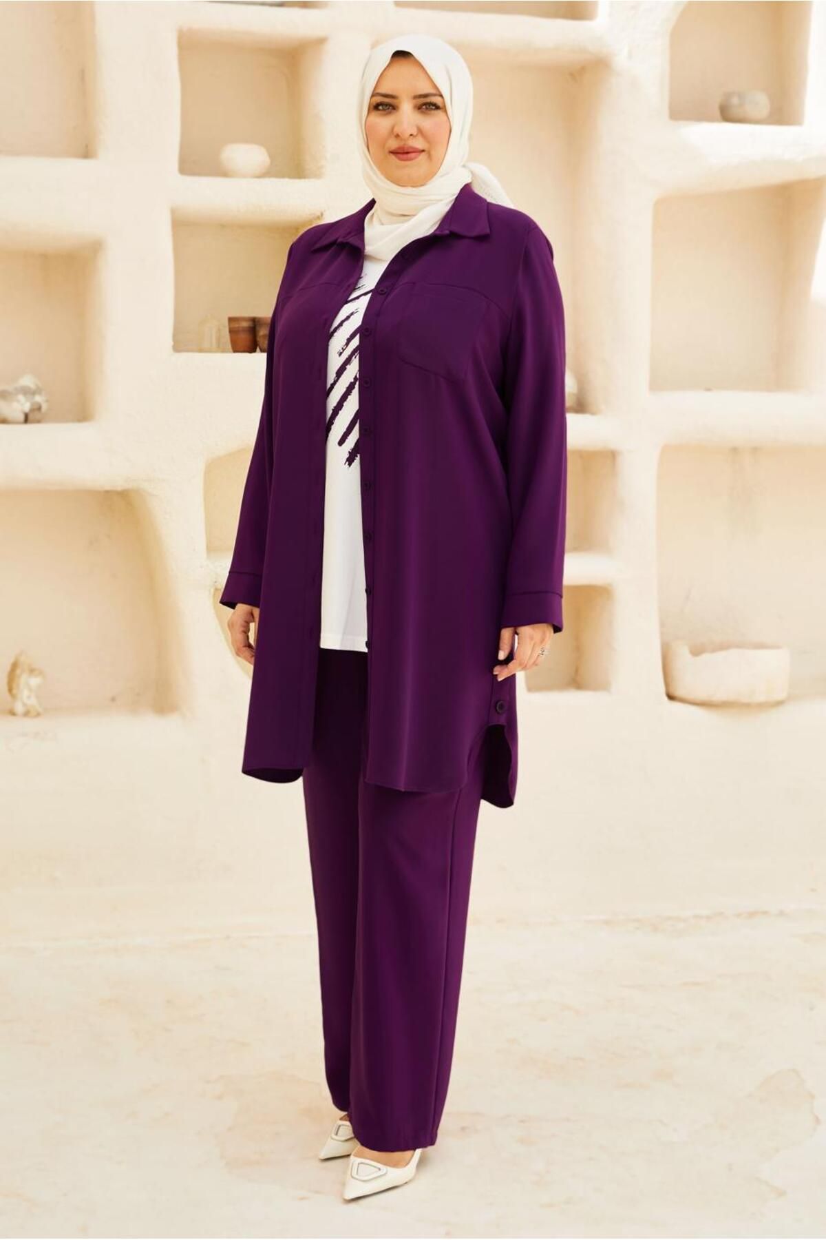 Alvina ÜÇLÜ PANTOLONLU TAKIM 20734