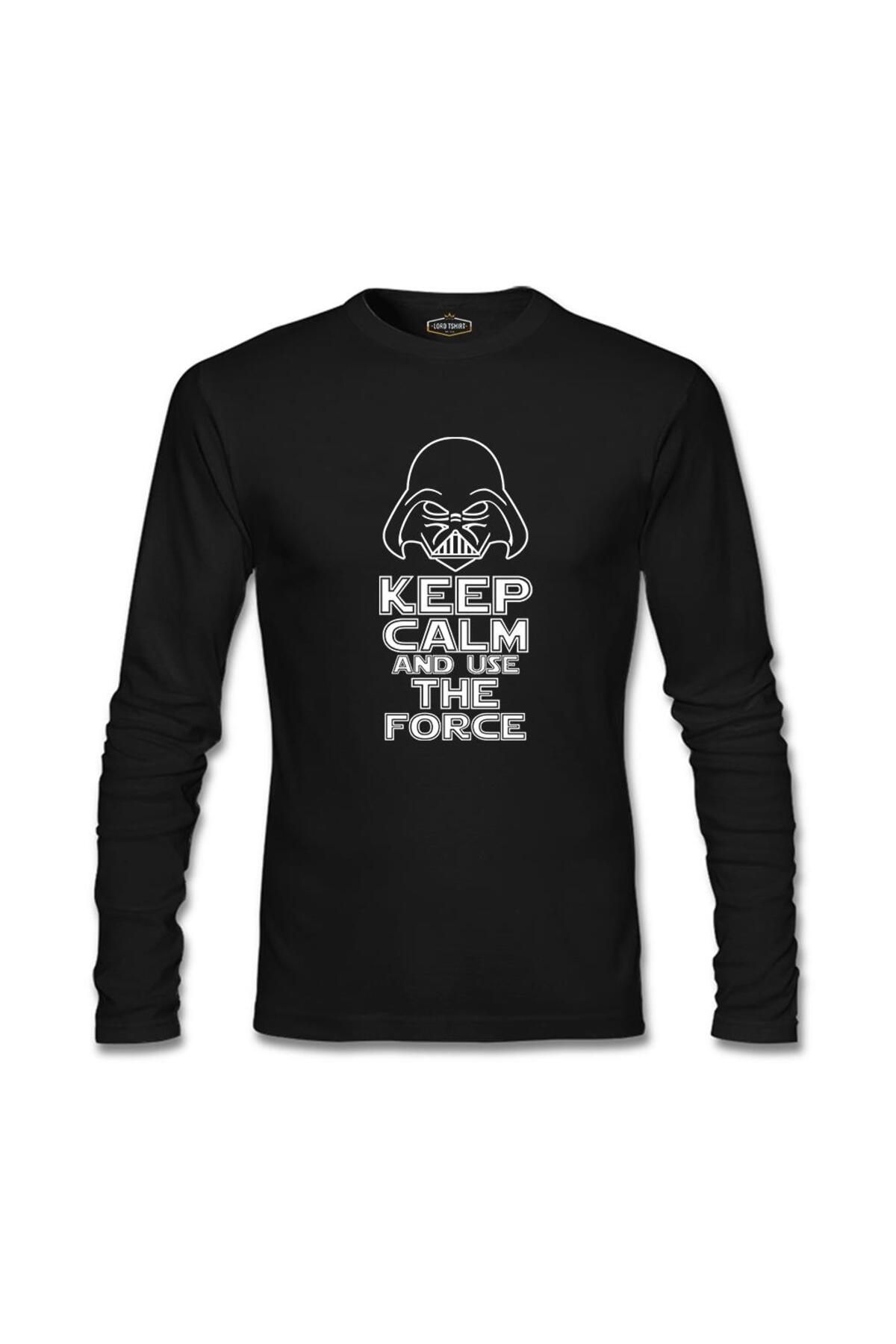Lord T-Shirt Star Wars - Use the Force Siyah Erkek Sweatshirt