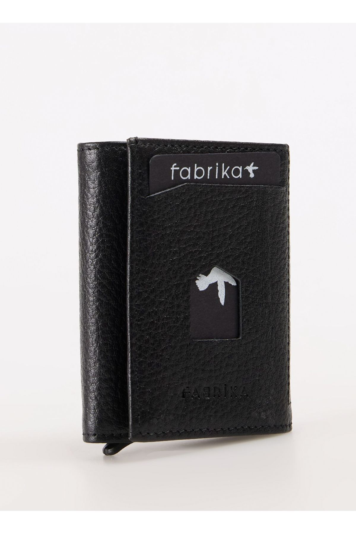 کیف پول مردانه سیاه پوست FRK 357 FLT چرمی Fabrika