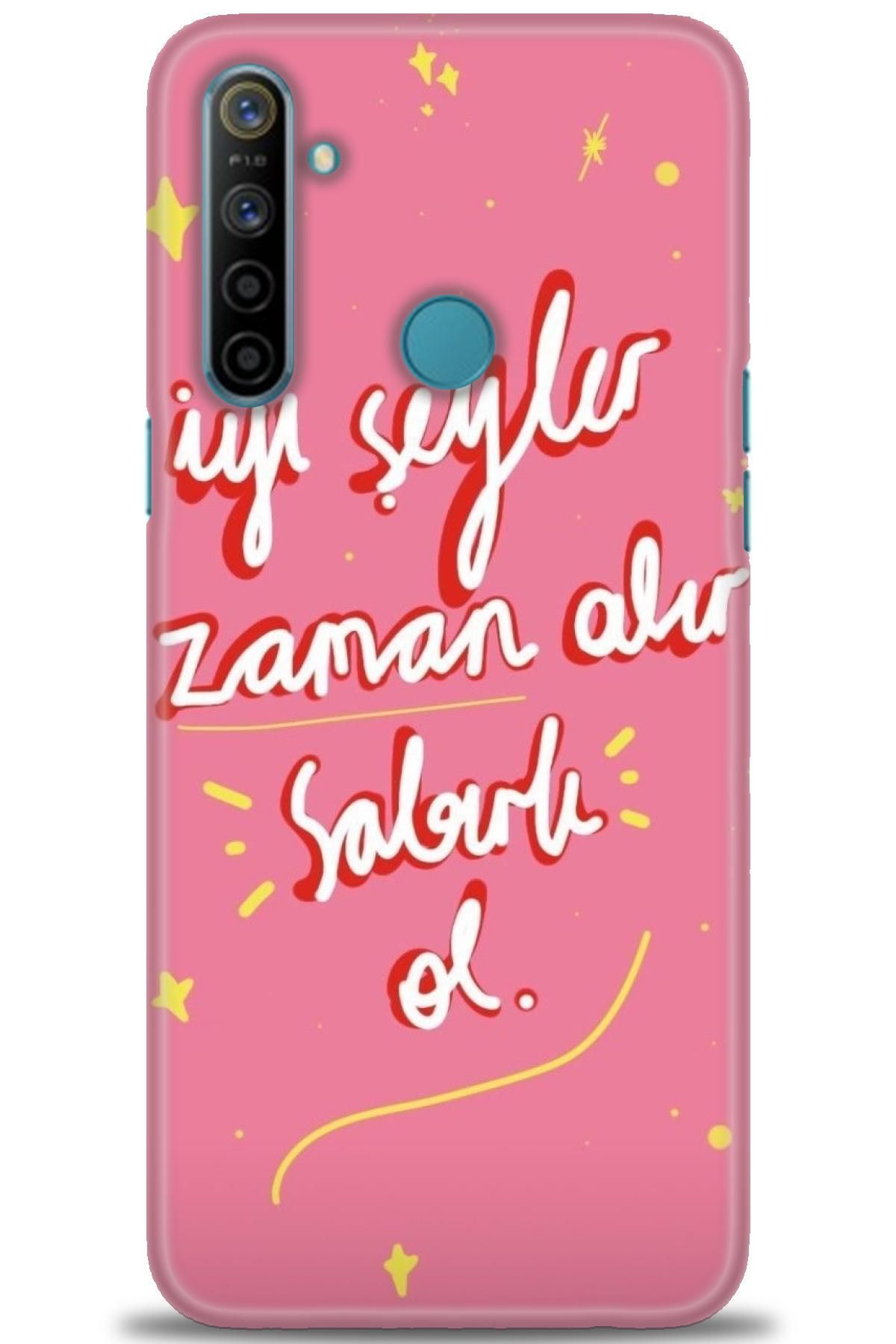 realme 6i İle Uyumlu HD Baskılı Desenli Silikon Kılıf - 202